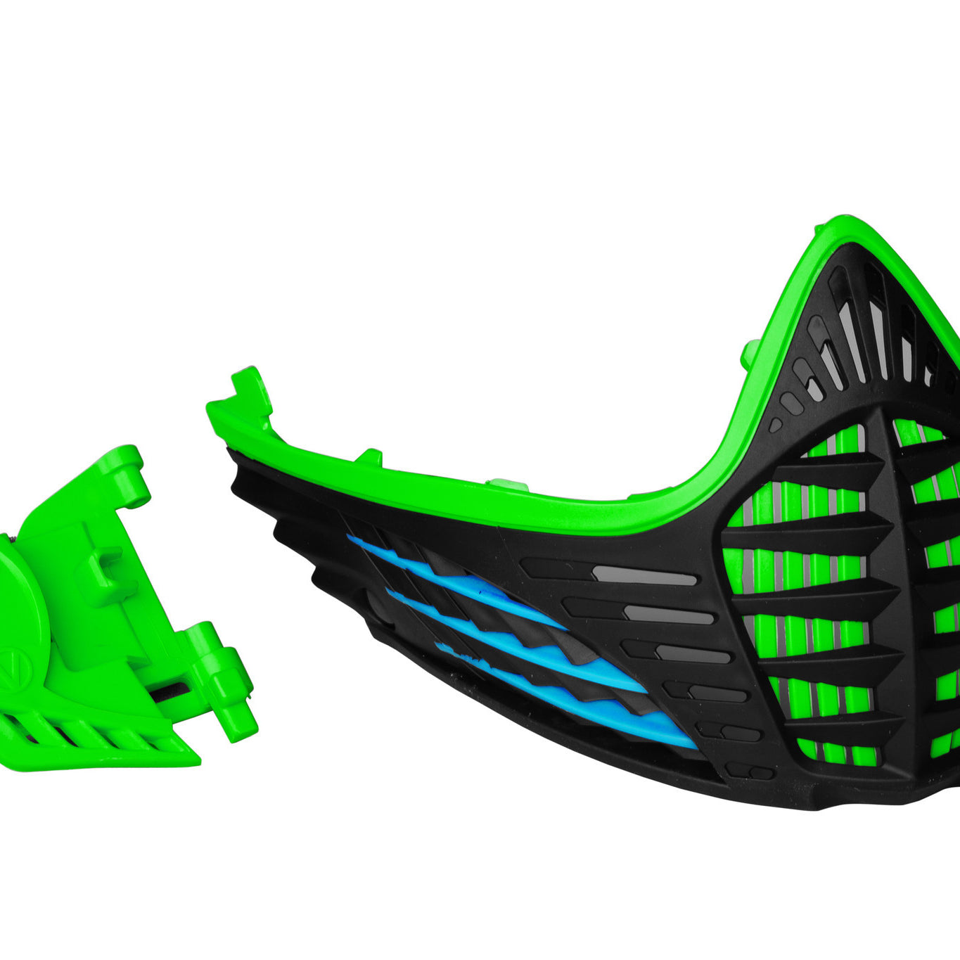 Virtue VIO Contour Facemask Lime/Cyan/Black