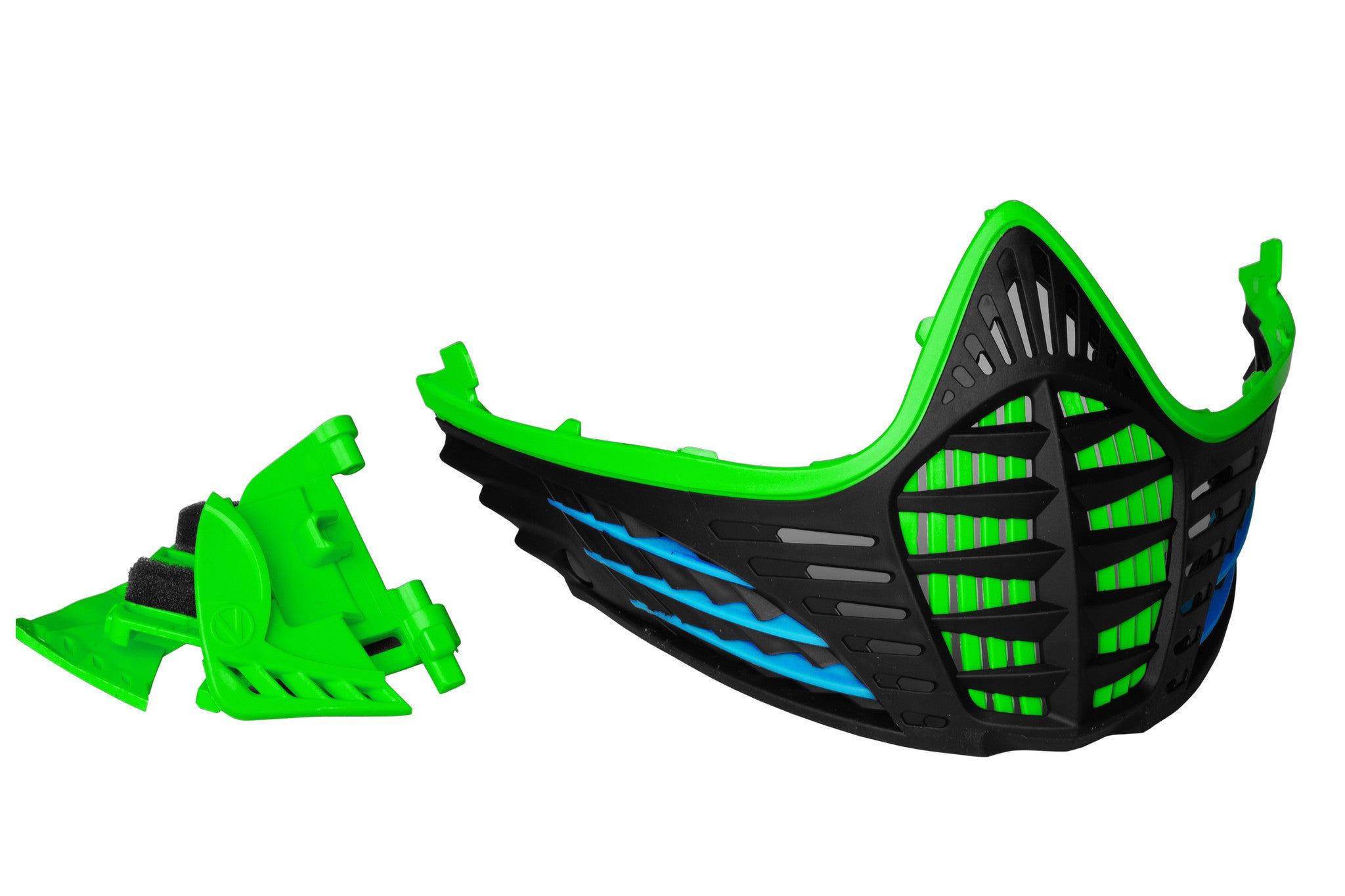 Virtue VIO Contour Facemask Lime/Cyan/Black