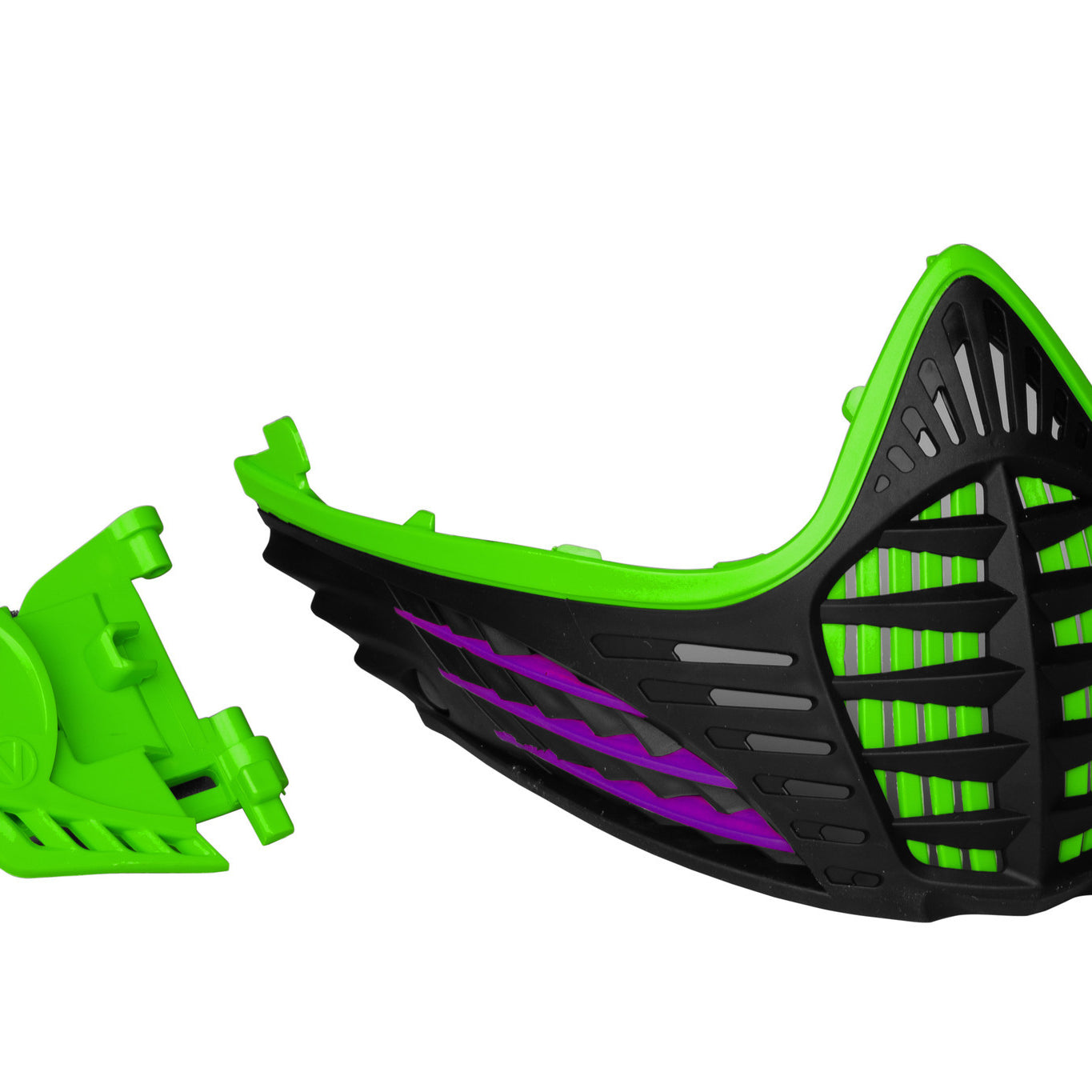 Virtue VIO Contour Facemask Lime/Purple/Black