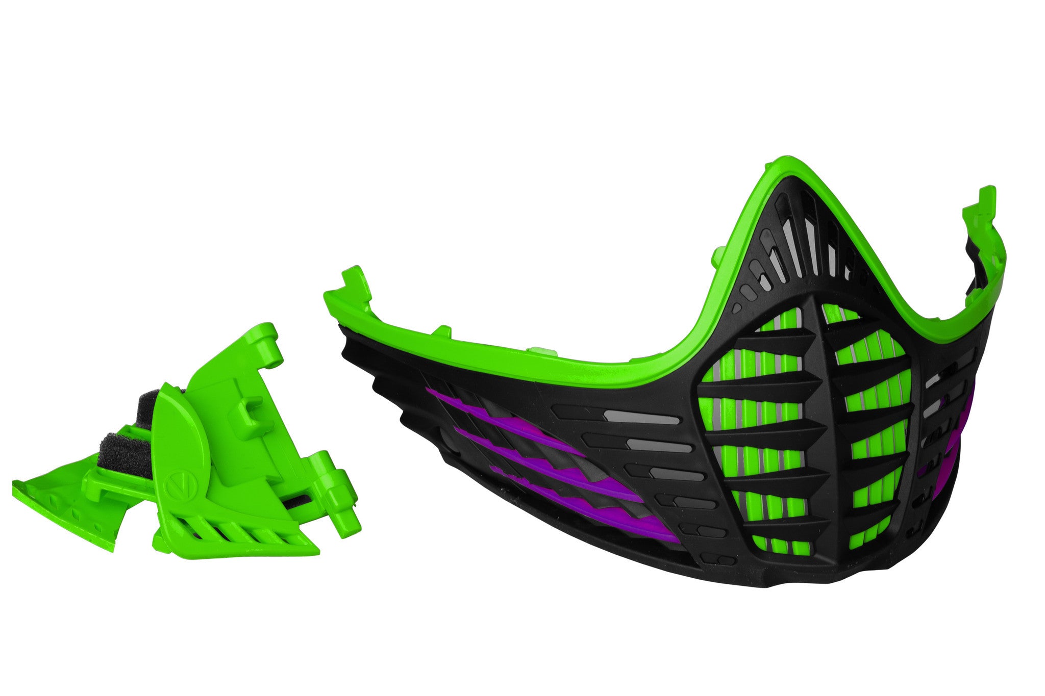 Virtue VIO Contour Facemask Lime/Purple/Black