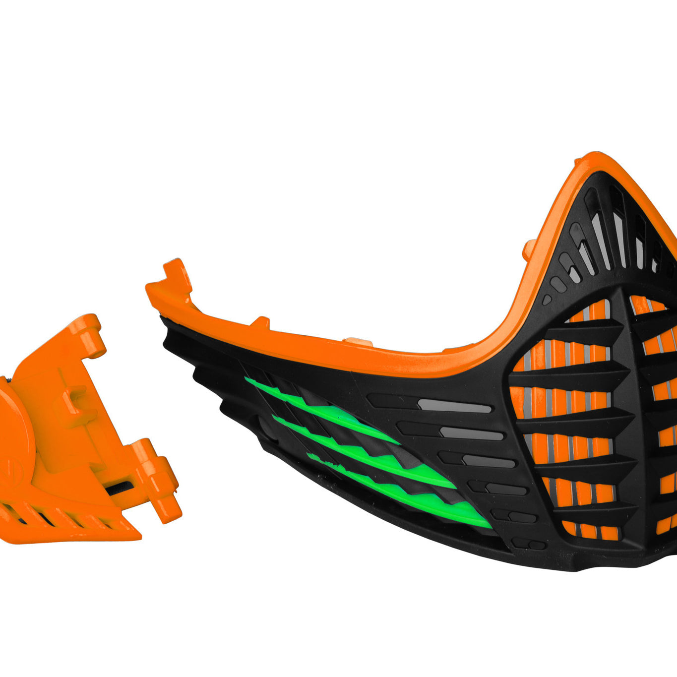 Virtue VIO Contour Facemask Orange/Lime/Black