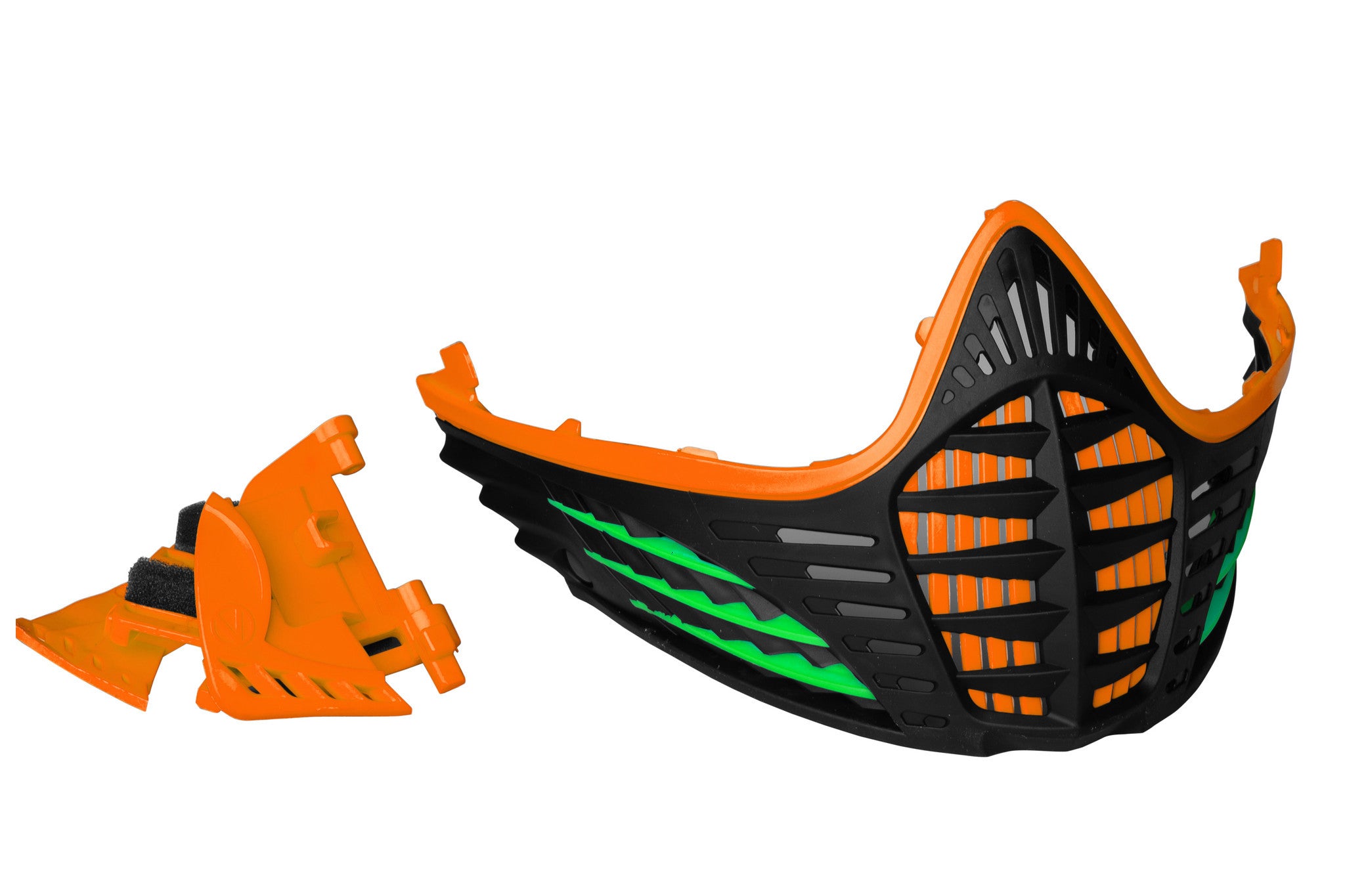 Virtue VIO Contour Facemask Orange/Lime/Black
