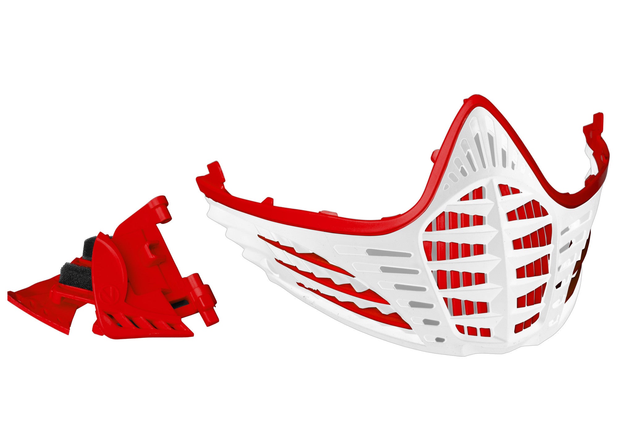 Virtue VIO Contour Facemask Red/Red/White