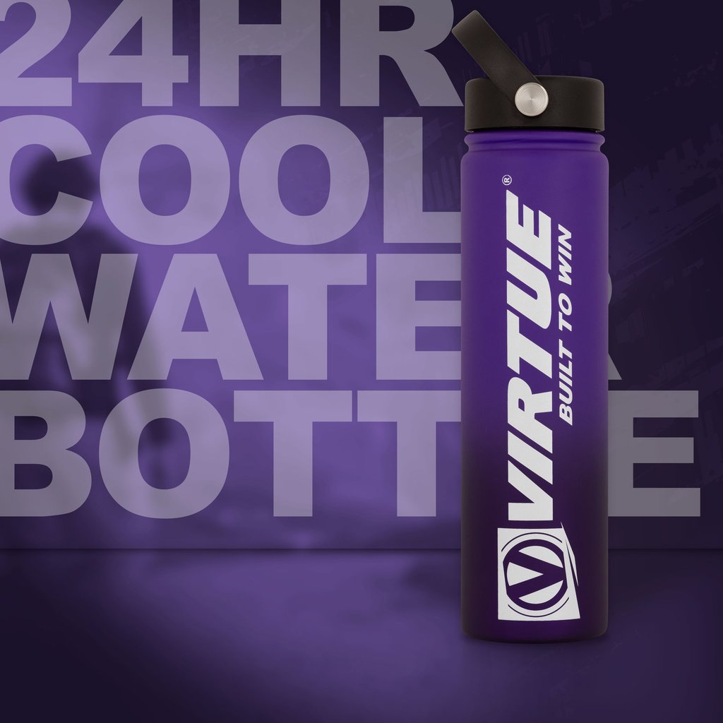 Virtue Stainless Steel 24 Hour Cool Water Bottle - Purple