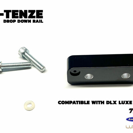 DLX Luxe X-Tenze ASA Drop Down Rail for Luxe X/TM40/Adrenaline - Black