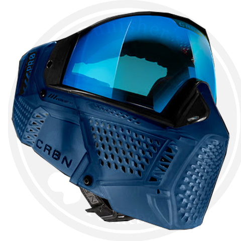 Carbon ZERO Pro Paintball Mask - More Coverage - Navy