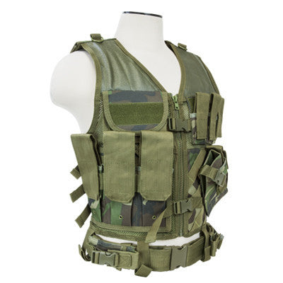 NCStar Tactical Vest - Woodland Camo - Regular