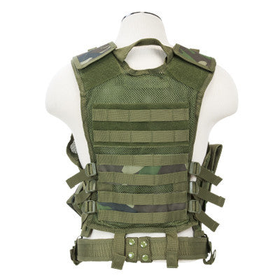 NCStar Tactical Vest - Woodland Camo - 2XL