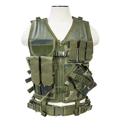 NCStar Tactical Vest - Woodland Camo - Regular