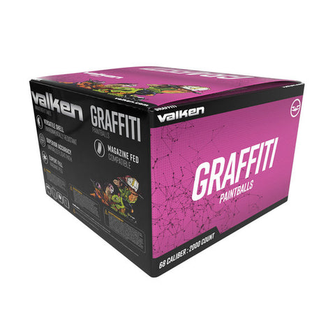 Valken Graffiti 0.68 Caliber Paintballs - Yellow Fill - 2000 Count