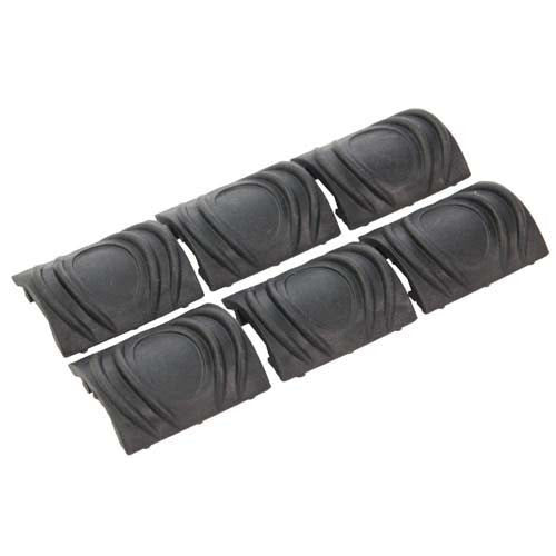 Ergonomic RIS Rail Cover (6x) (Black)