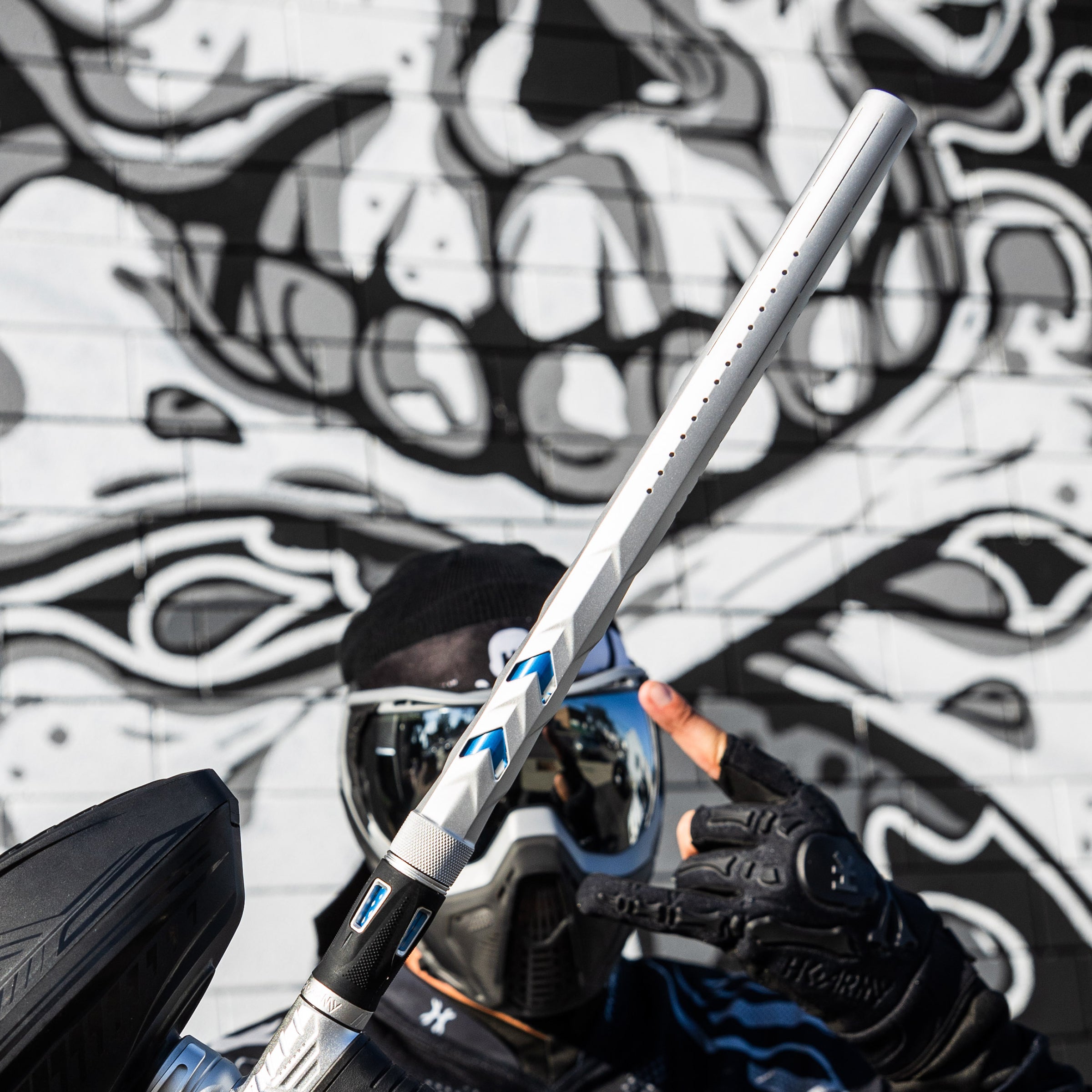 HK Army LAZR Barrel Kit - Elite "Fossil" - Autococker Thread - Dust Silver/Black Insert