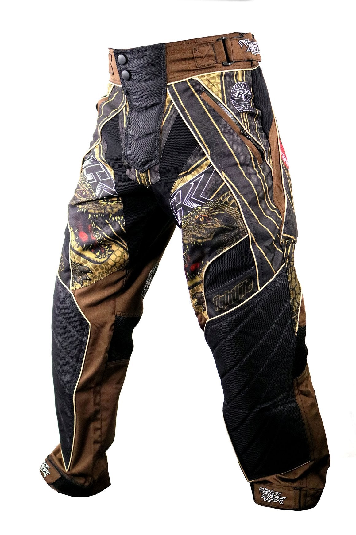 Contract Killer Gator Paintball Pants - Brown