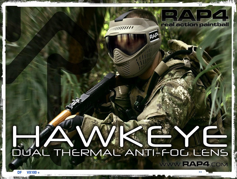 Hawkeye Paintball Mask (Black) Training/Rental Version
