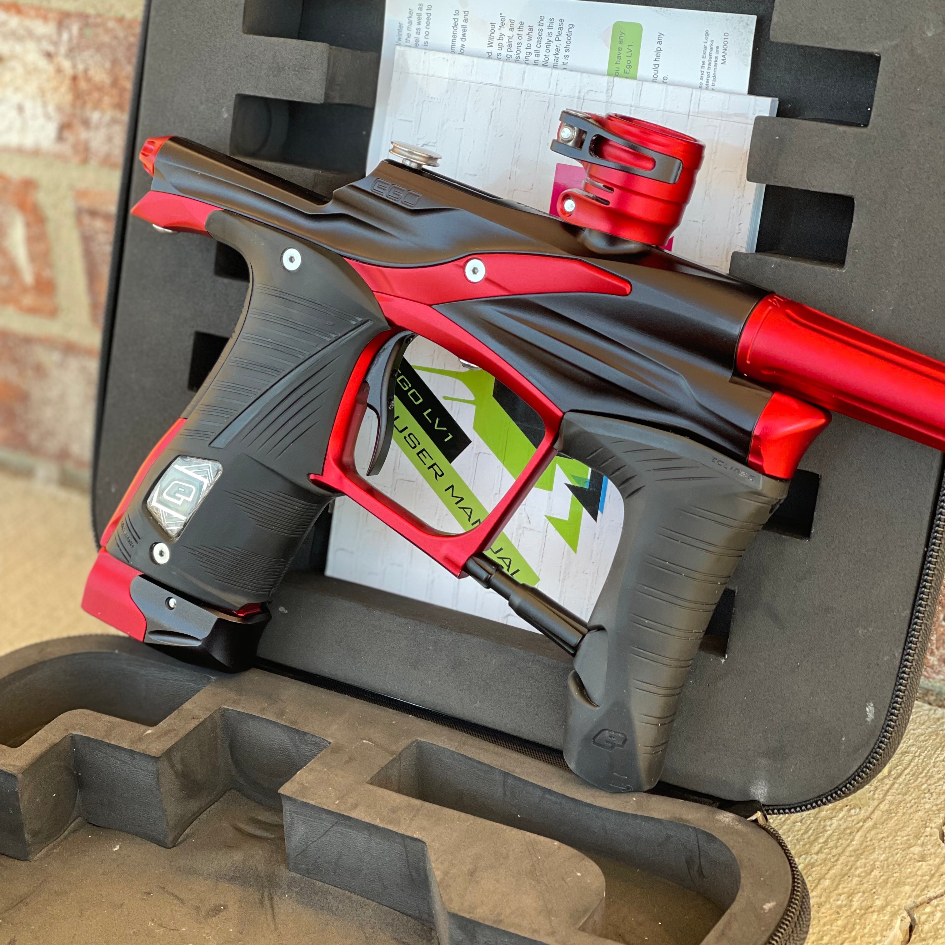 Used Planet Eclipse LV1.1 Paintball Gun - Dark Trooper (Black/Red)