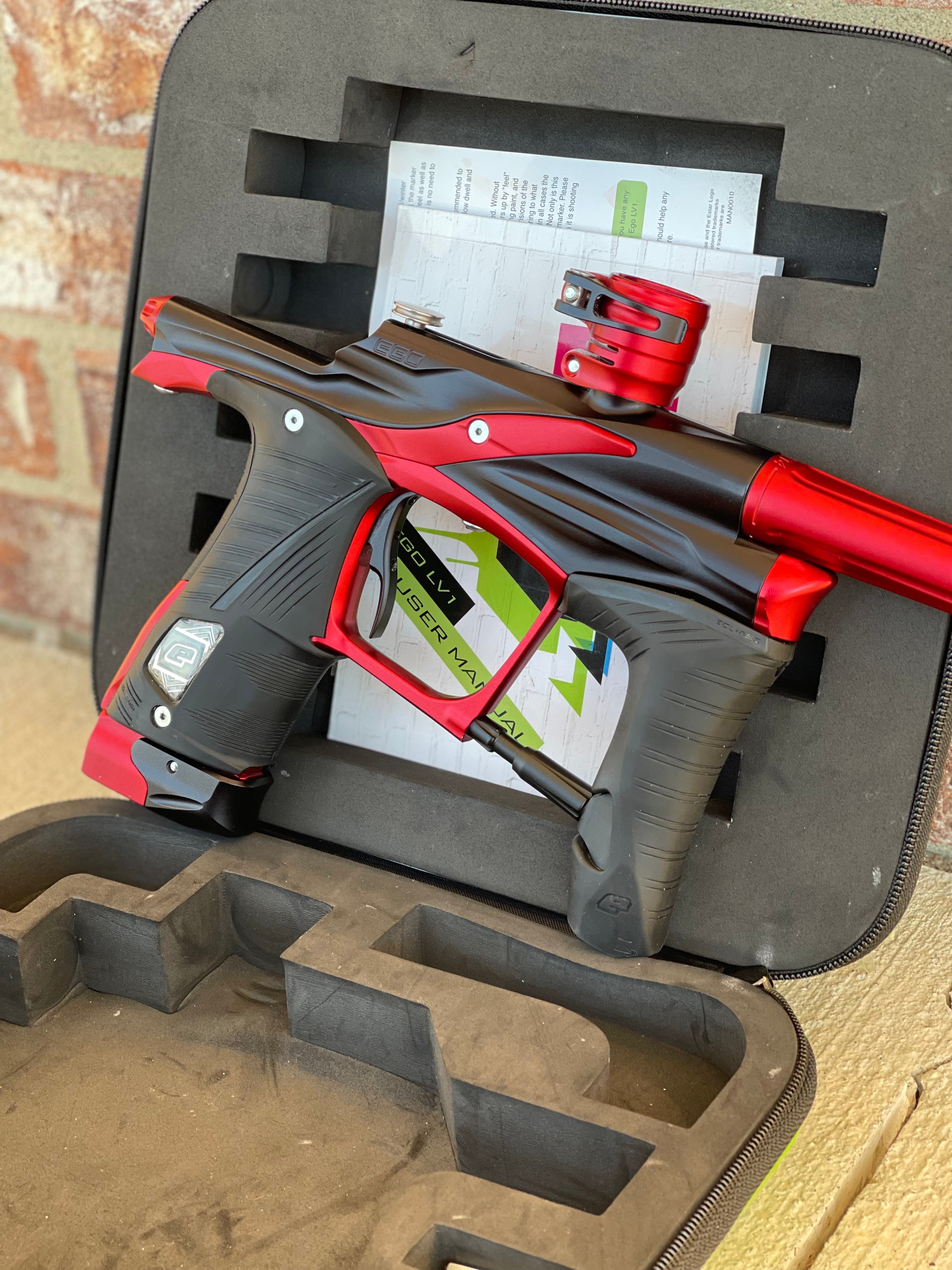 Used Planet Eclipse LV1.1 Paintball Gun - Dark Trooper (Black/Red)