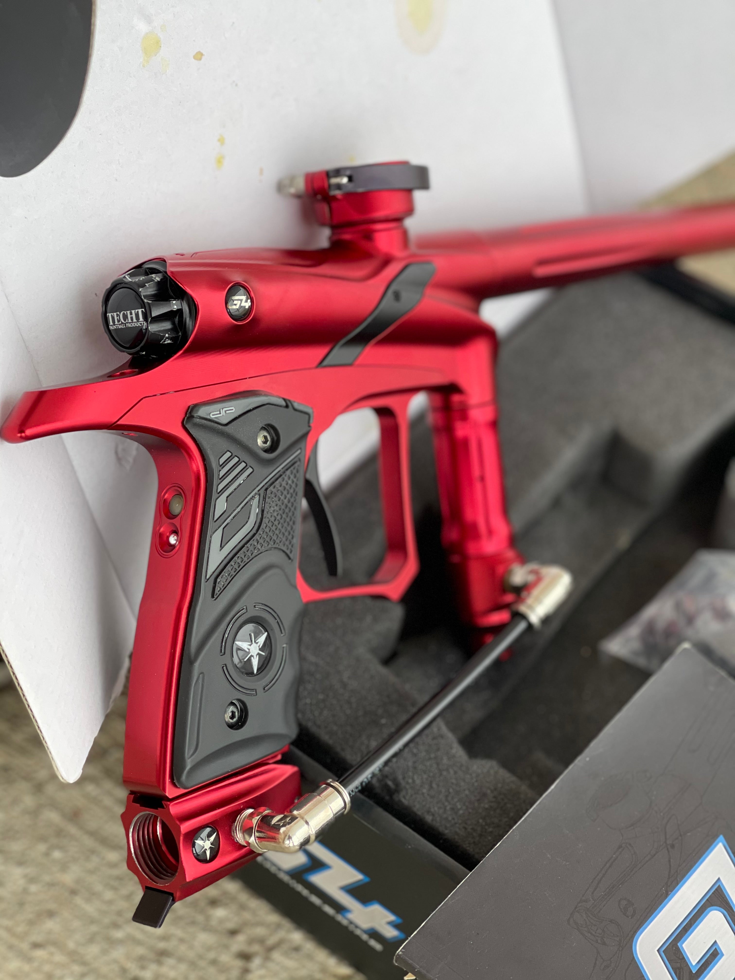 Used Dangerous Power G4 Paintball Gun - Red