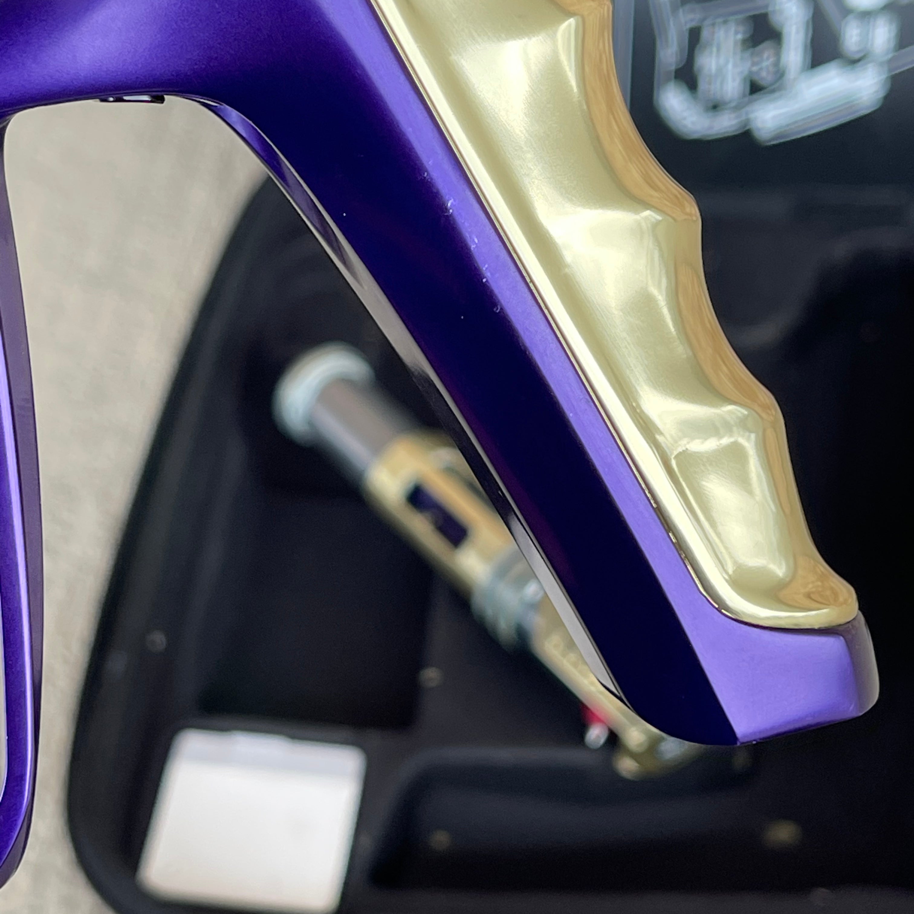 Used DLX Luxe X Paintball Gun - Polished Purple/Polished Gold - Anniversary Edition