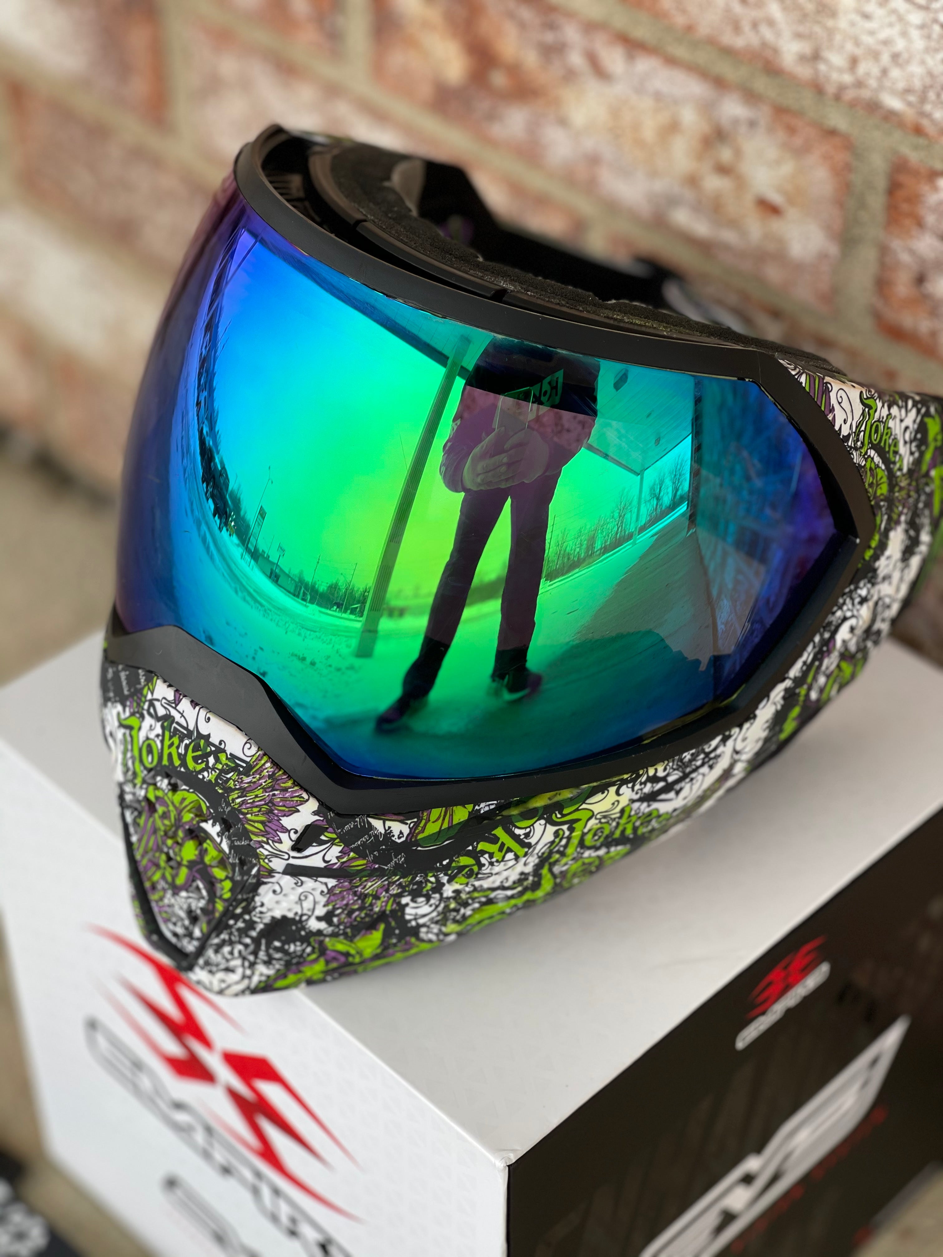 Used Empire EVS Paintball Mask - LE Joker Lime