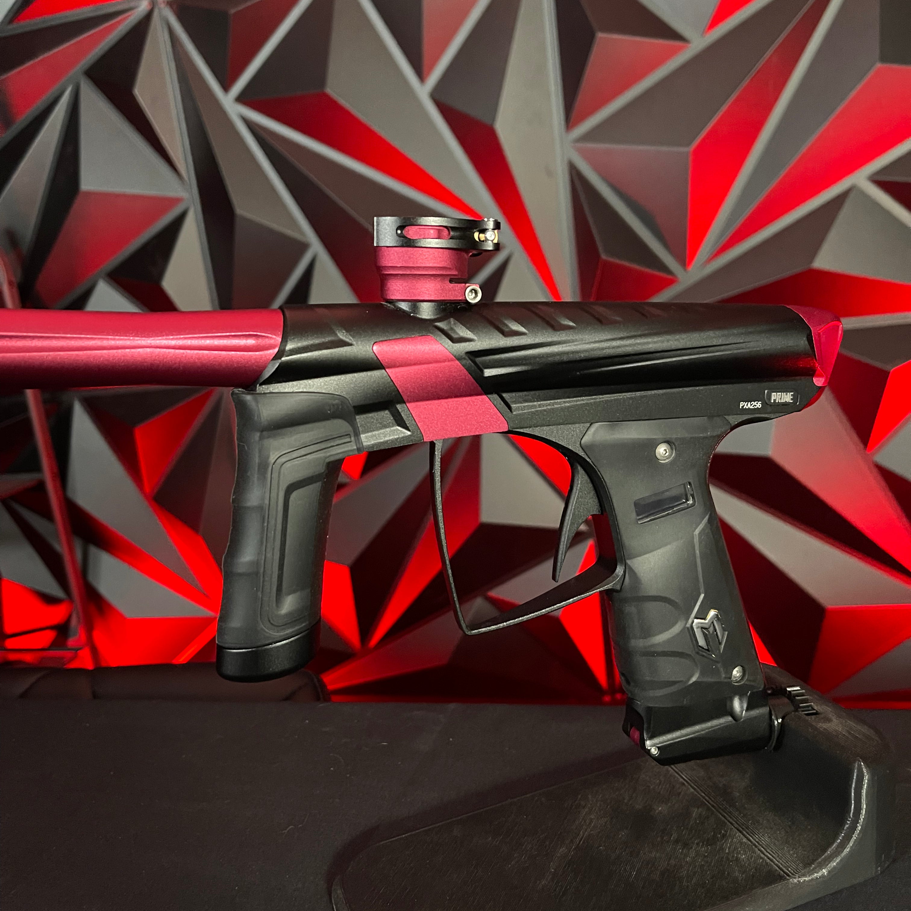 Used MacDev Prime XTS Paintball Gun - Dust Black / Dust Red