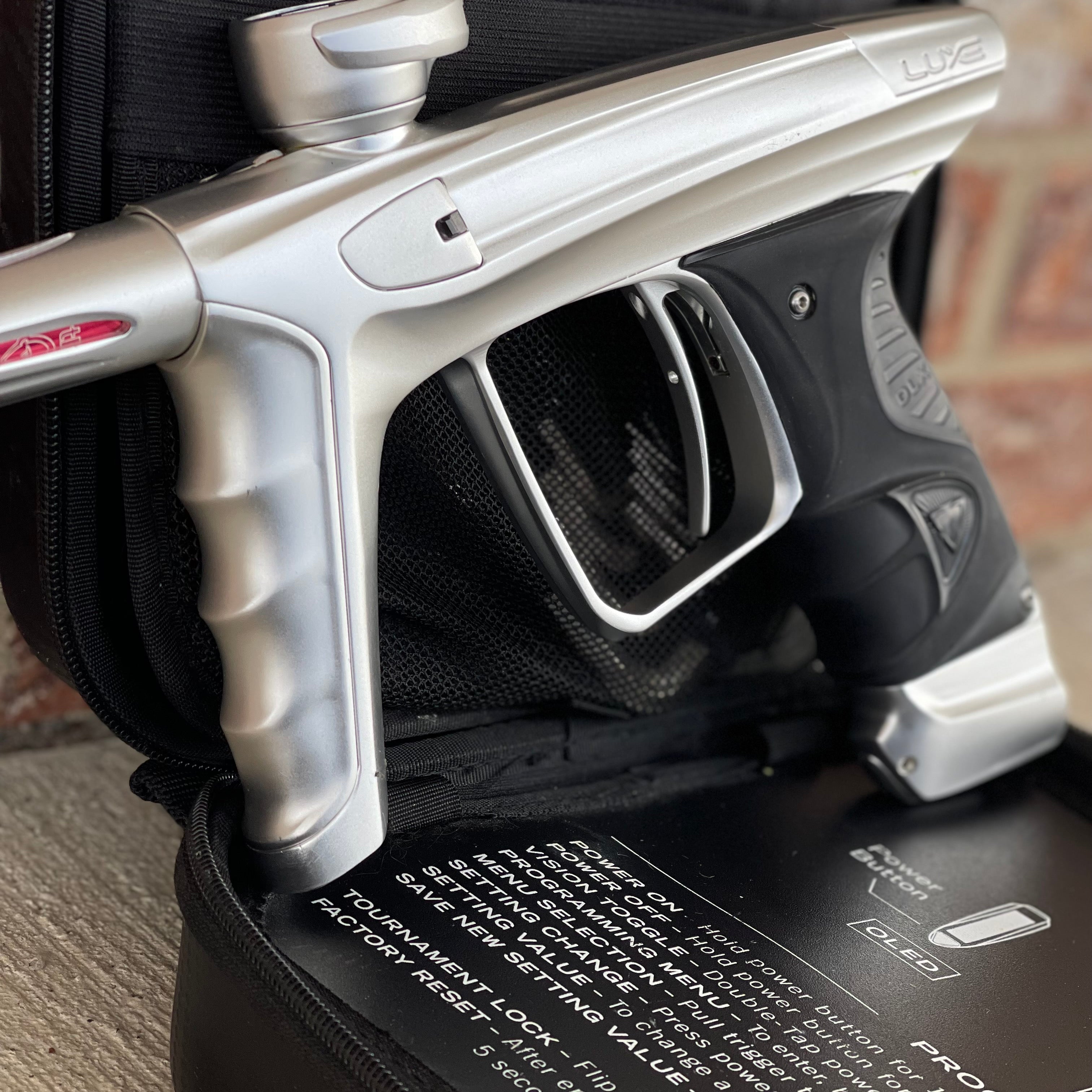 Used DLX Luxe X Paintball Gun - White (Silver)