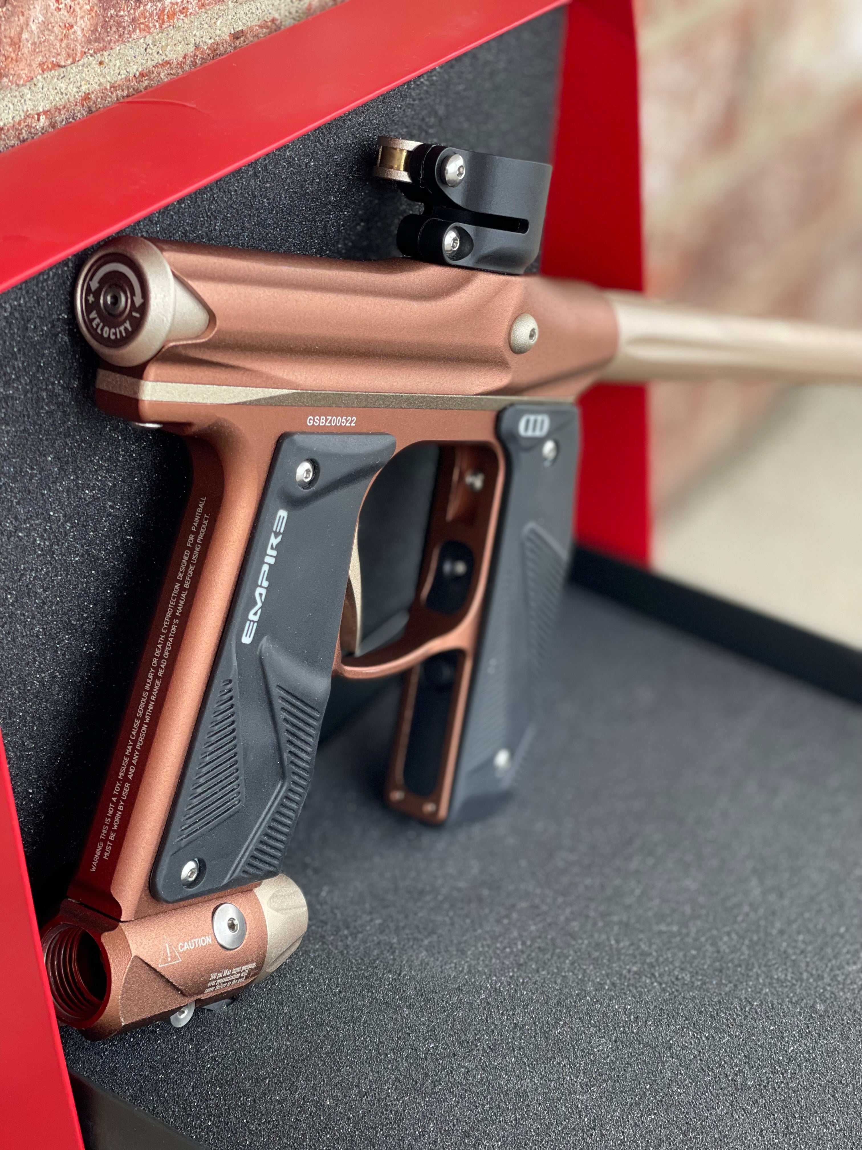 Used Empire Mini GS Paintball Gun- Bronze/Tan