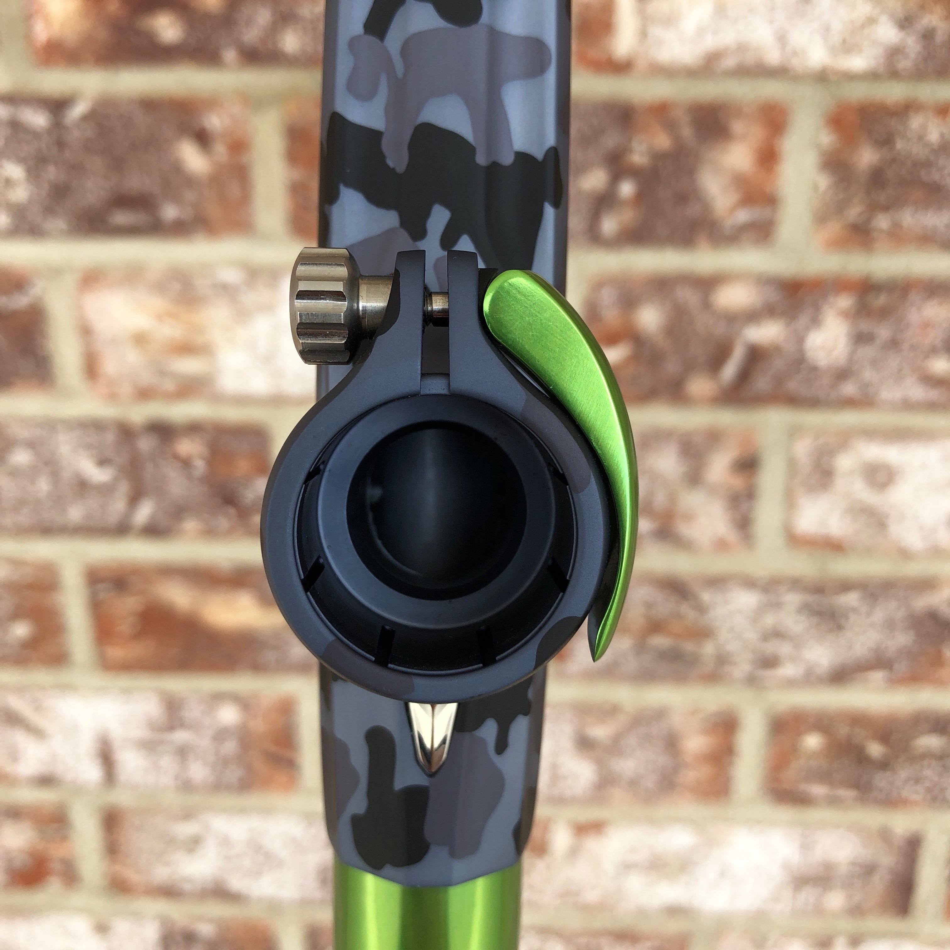 Used DLX Luxe X Paintball Gun - Urban Camo with Lime Accents