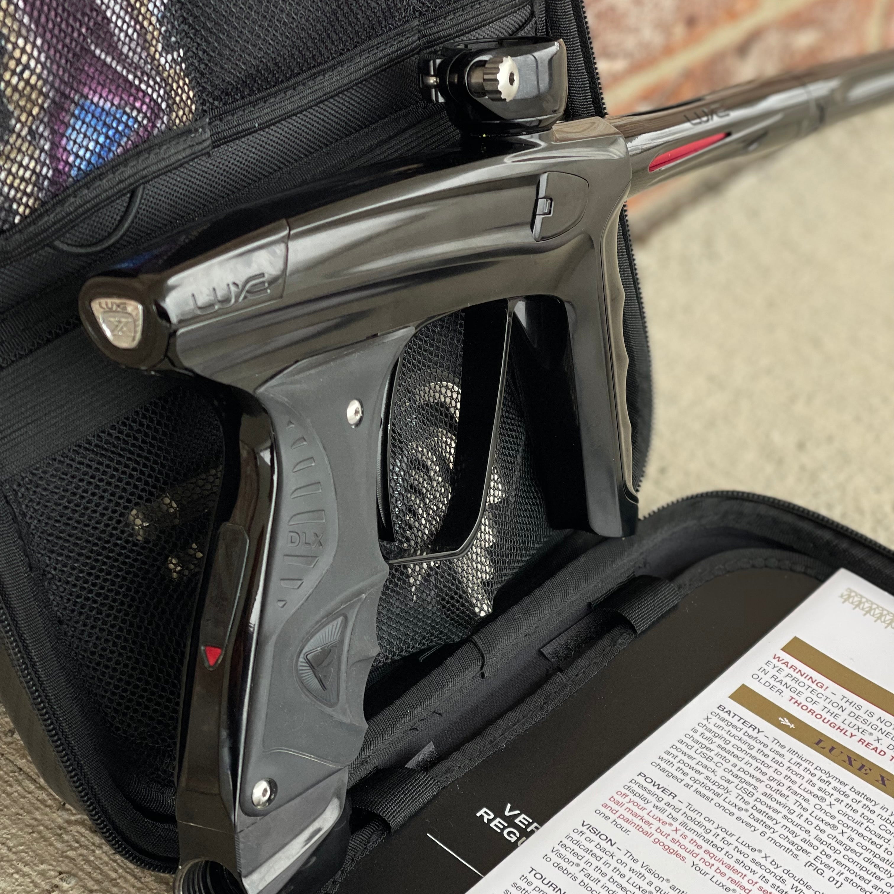 Used DLX Luxe X Paintball Gun - Black