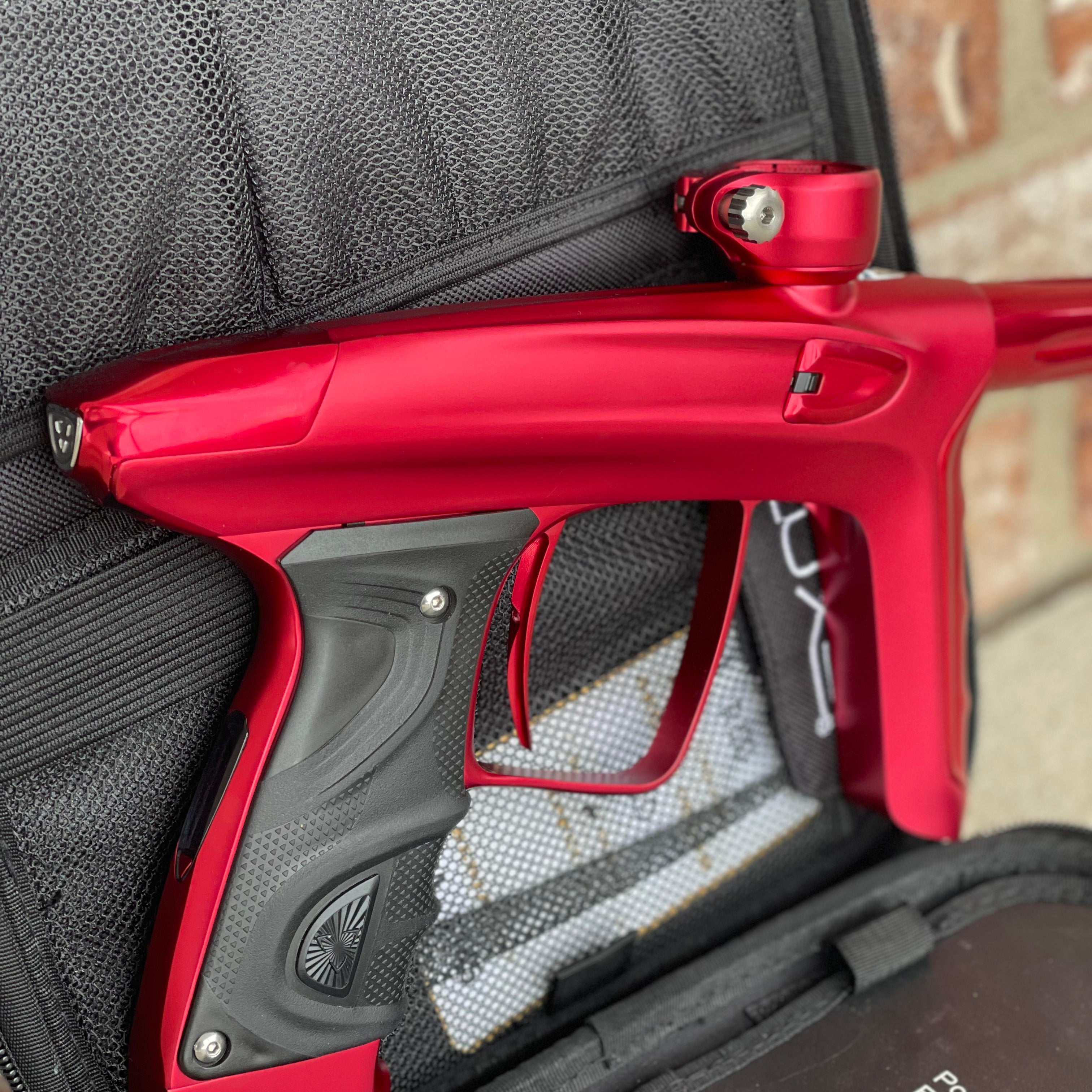 Used DLX Luxe TM40 Paintball Gun - Dust Red / Gloss Red