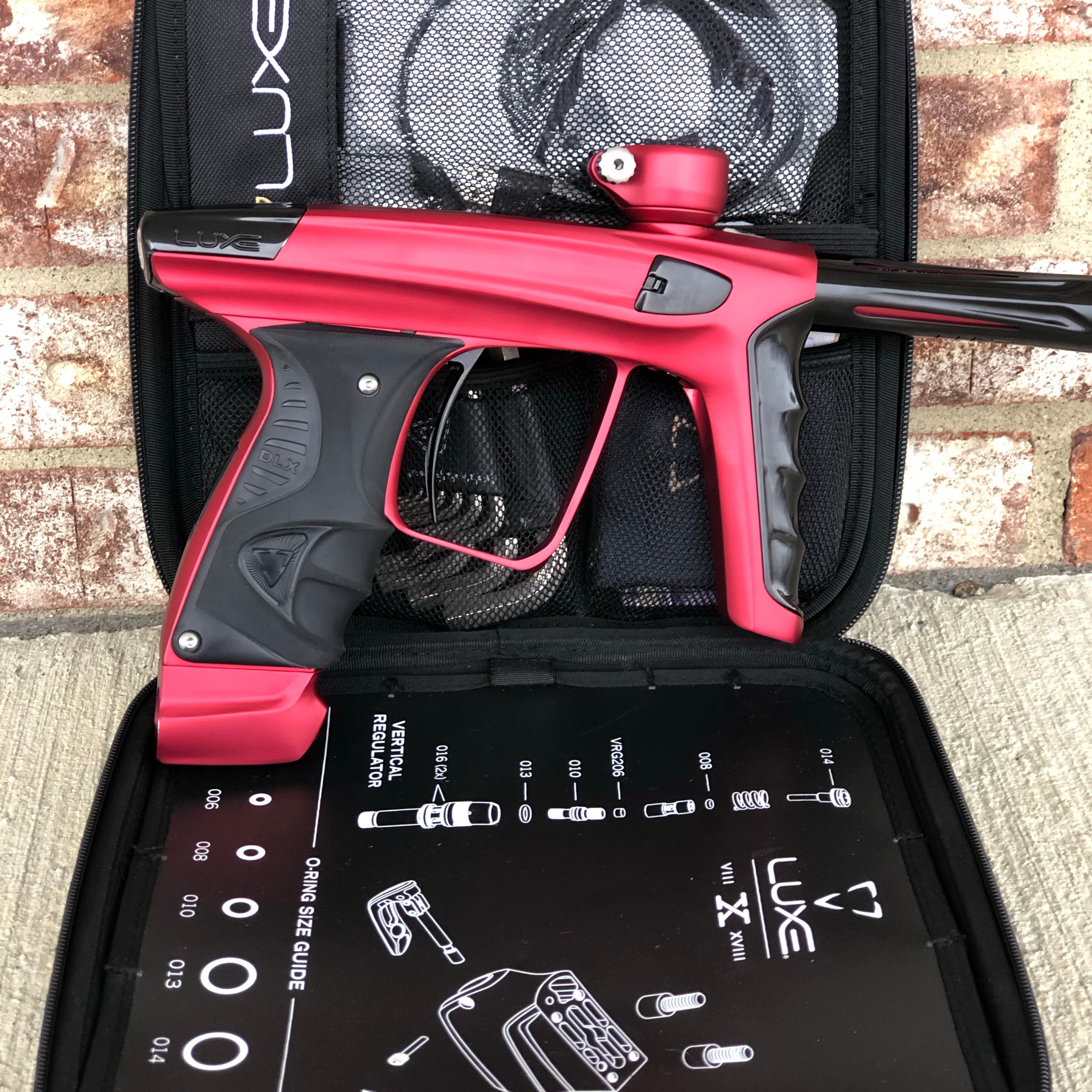 Used DLX Luxe X Paintball Gun - Dust Red