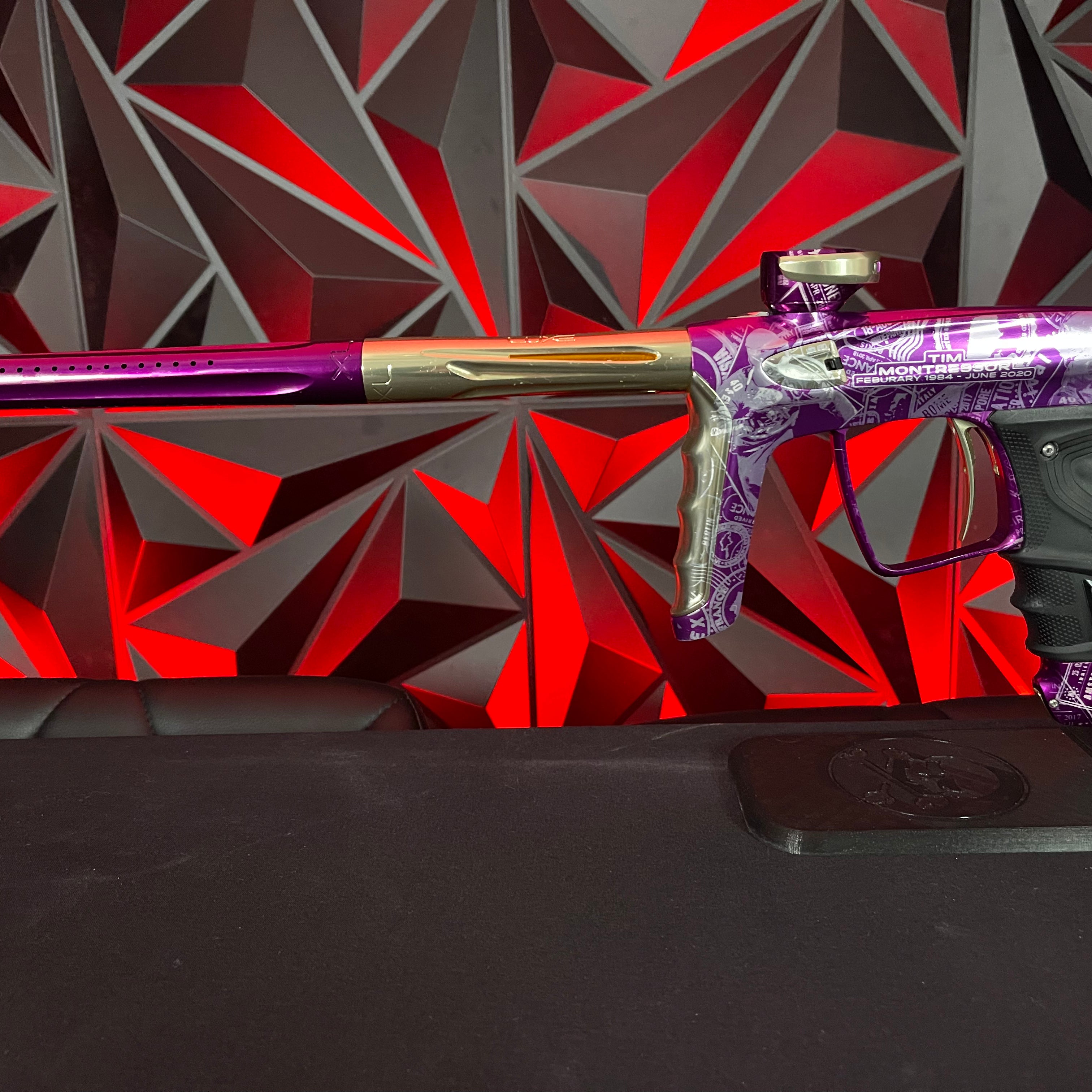Used DLX Luxe TM40 Paintball Gun - LE Commemorative Edition Purple/Gold **Misprint**