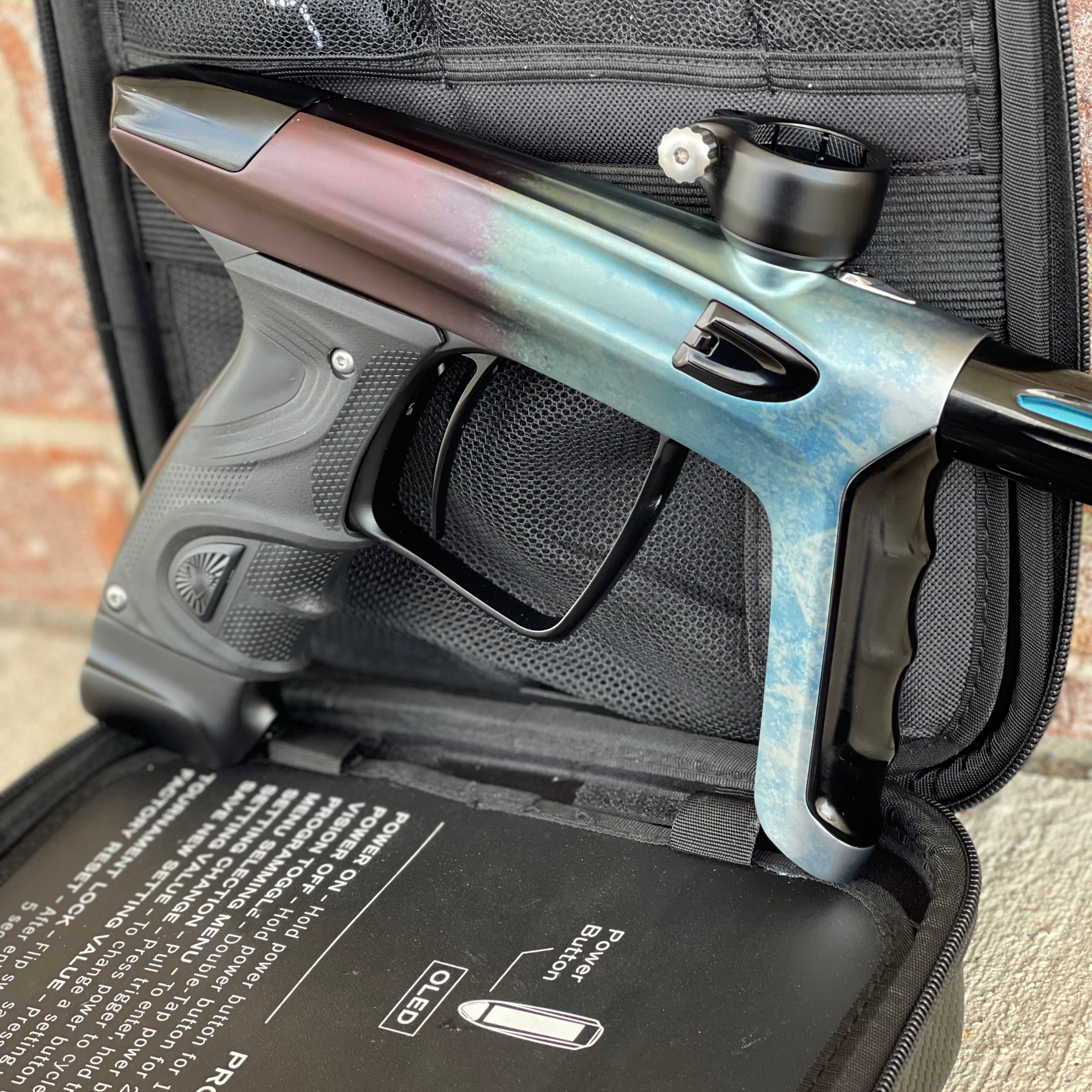 Used DLX Luxe TM40 Paintball Gun - Black Ice Fade