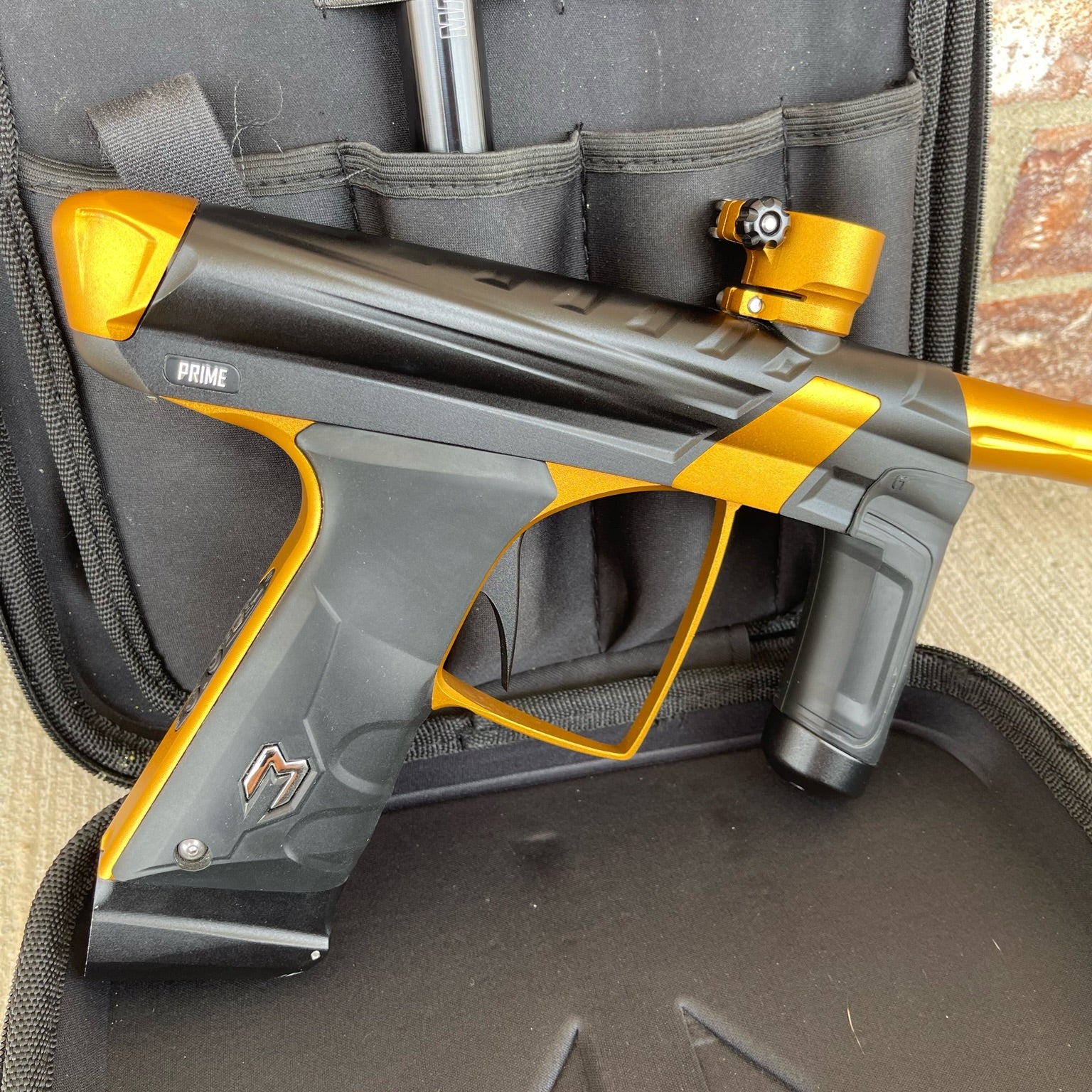 Used MacDev Prime XTS Paintball Gun - Dust Black/Gold