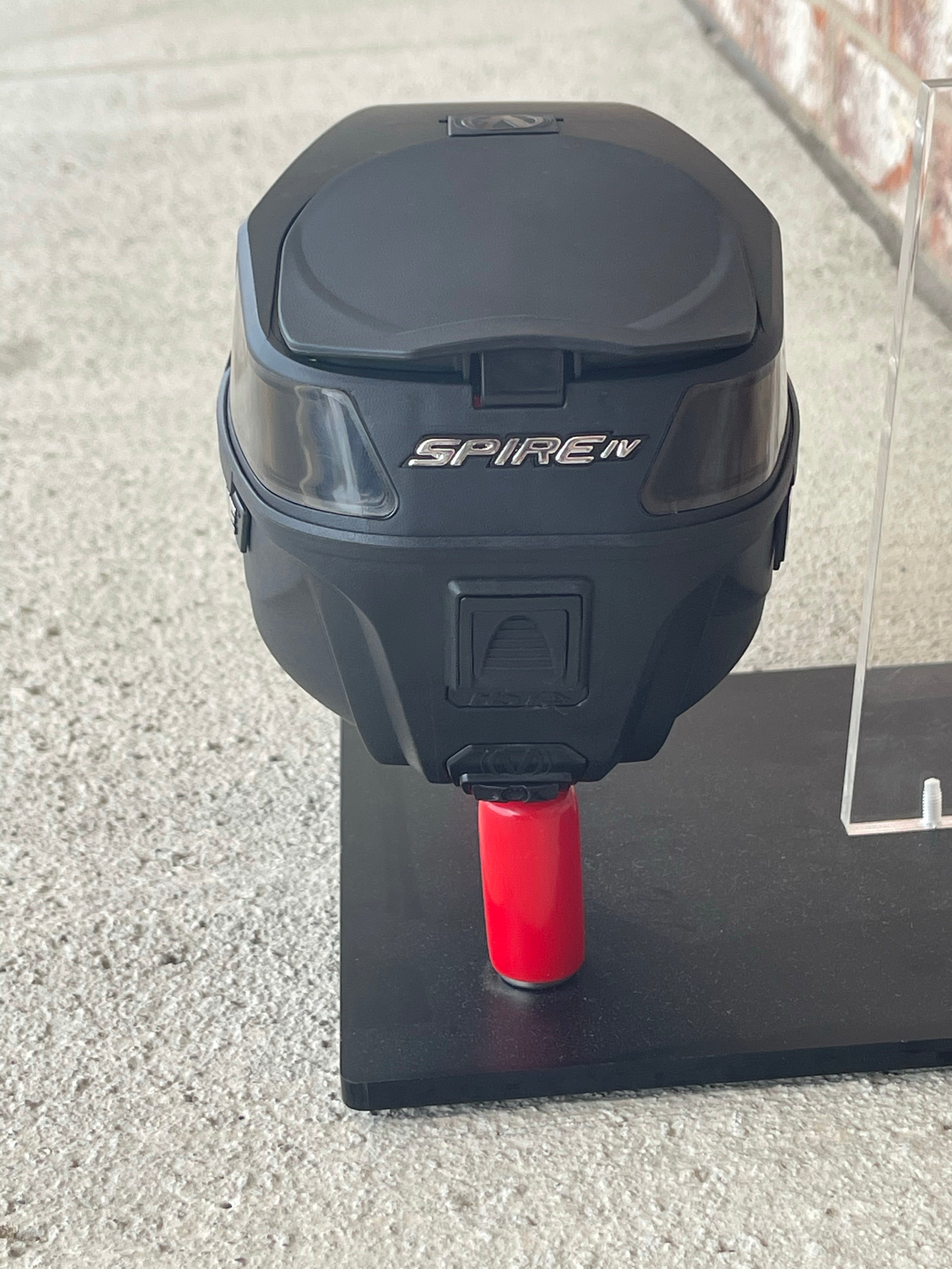 Used Virtue Spire 4 Paintball Loader - Black w/ NTR Speedfeed and Rain Lid