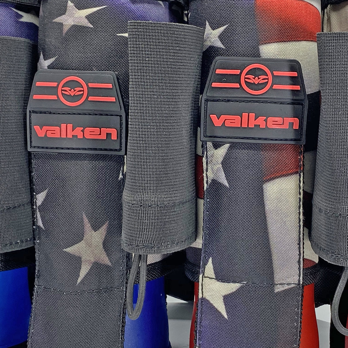 Valken Fate GFX 4+3 Paintball Harness - Merica RWB