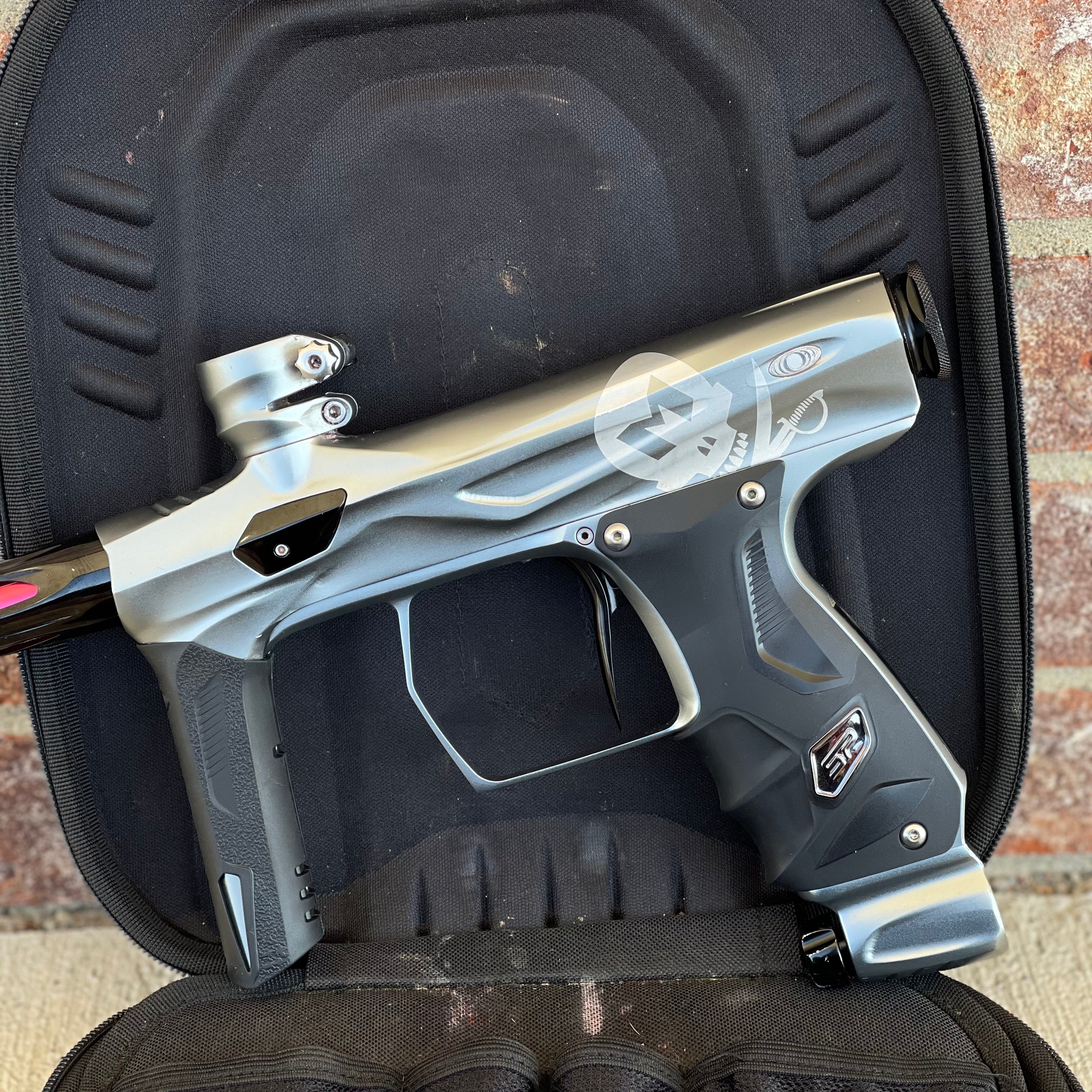 Used Shocker Amp Paintball Gun - LE Pewter Mutiny (Laser Engraved)