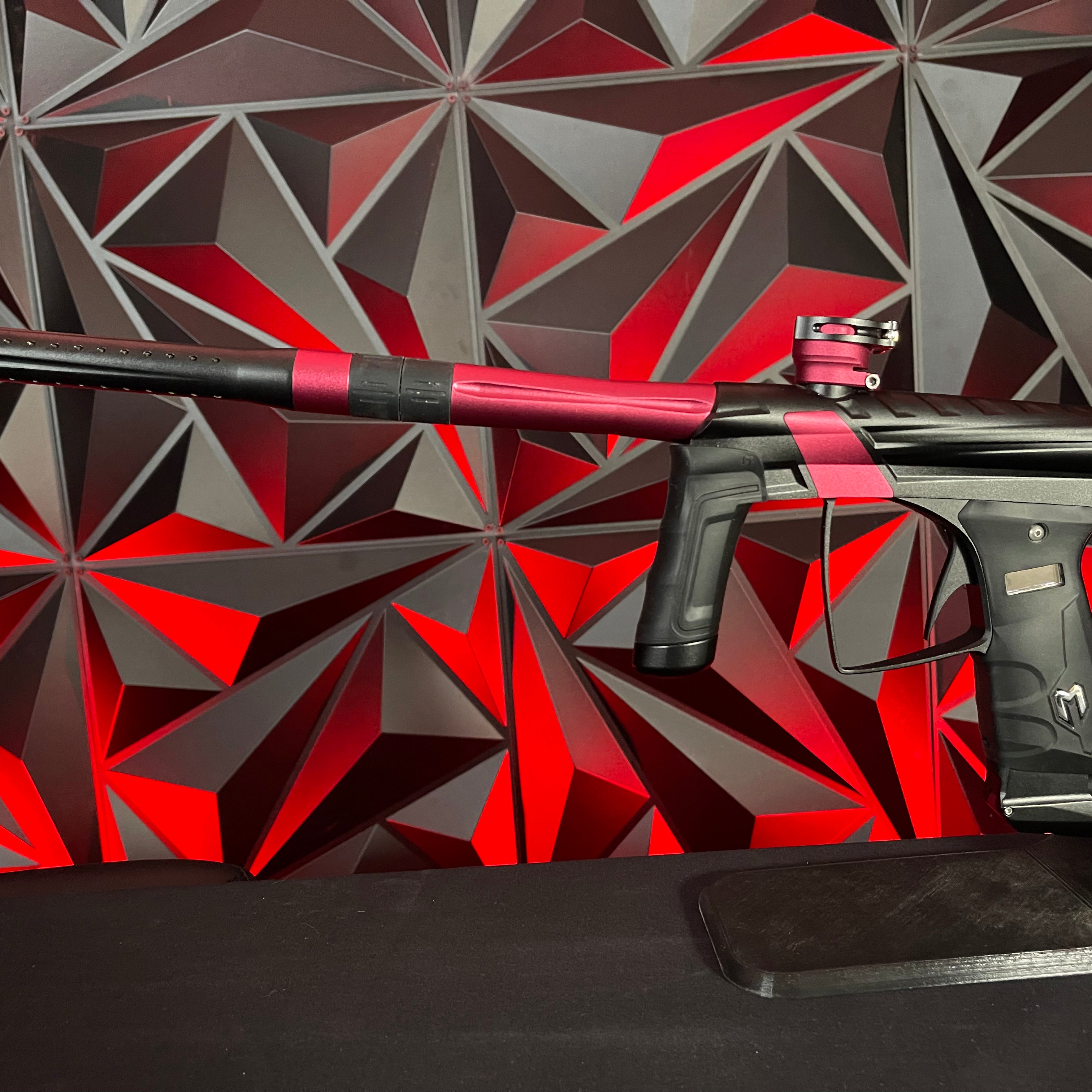 Used MacDev Prime XTS Paintball Gun - Dust Black / Dust Red