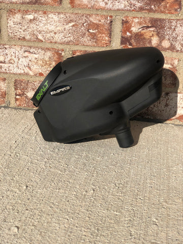 Used Empire Halo 2 Paintball Loader with Exalt Lime Speed Feed