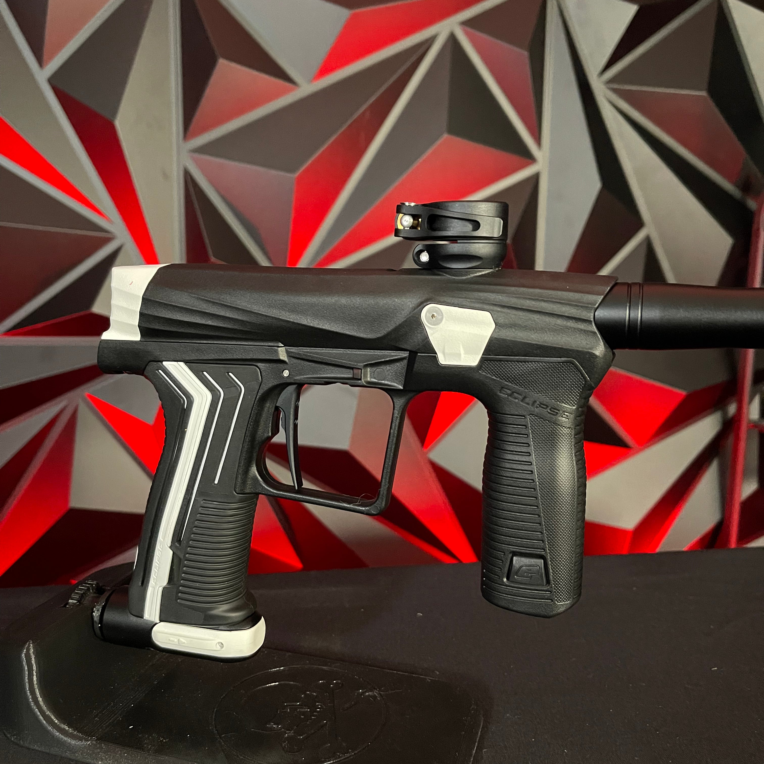 Used Planet Eclipse Etha3 Paintball Marker - Black w/ White CCU Kit + HK Army Exo Marker Case 2.0