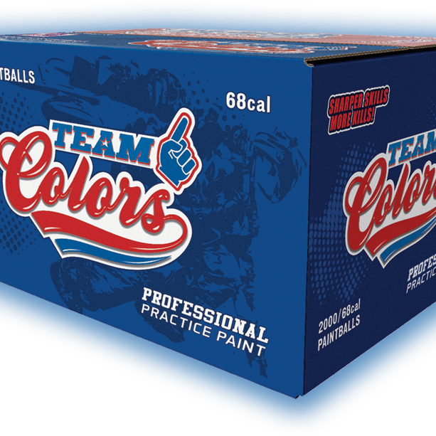 GI Sportz Team Colors Paintballs - 2000 Paintballs - Purple / Yellow Shell - Yellow Fill