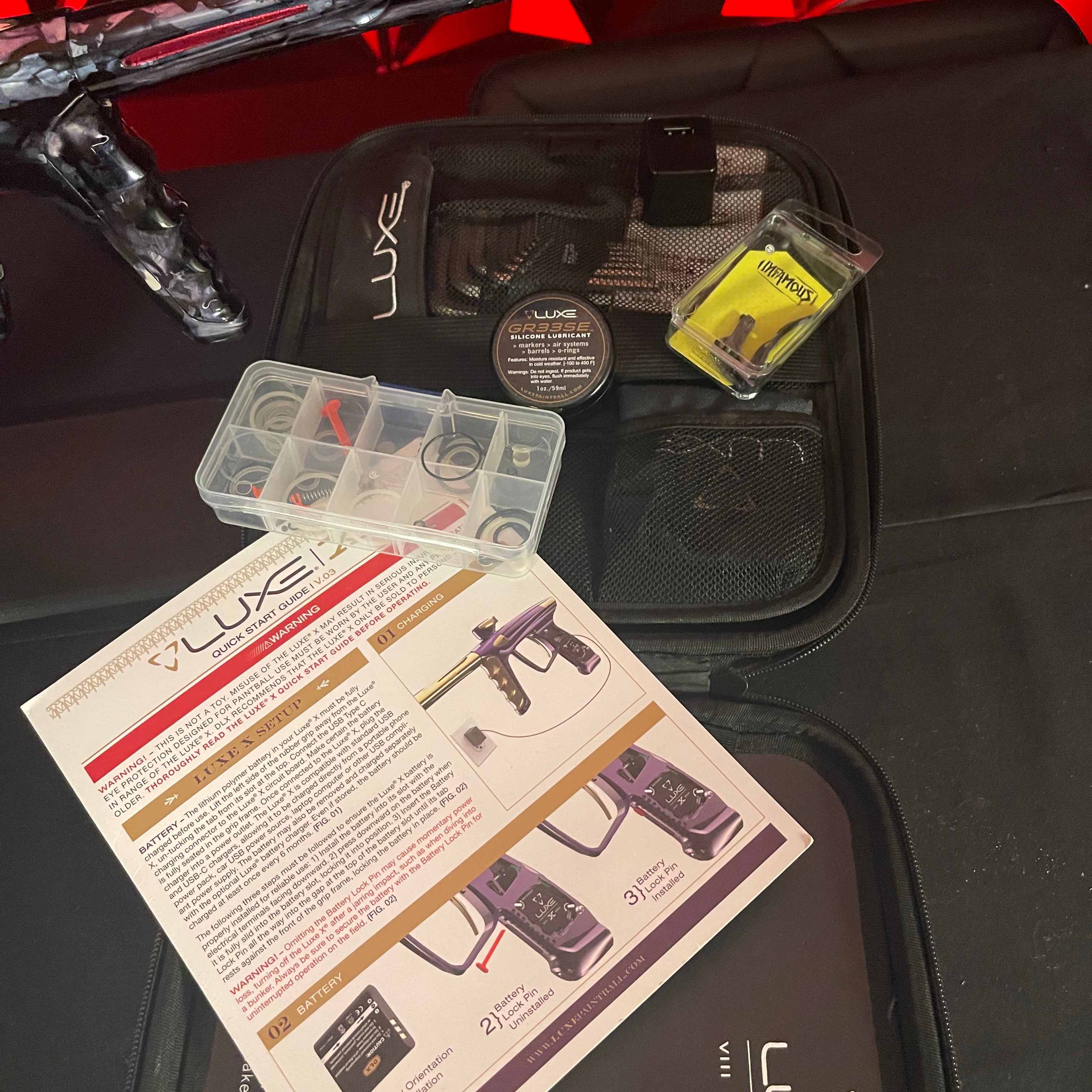 Used DLX Luxe X Paintball Gun - Grey Marble