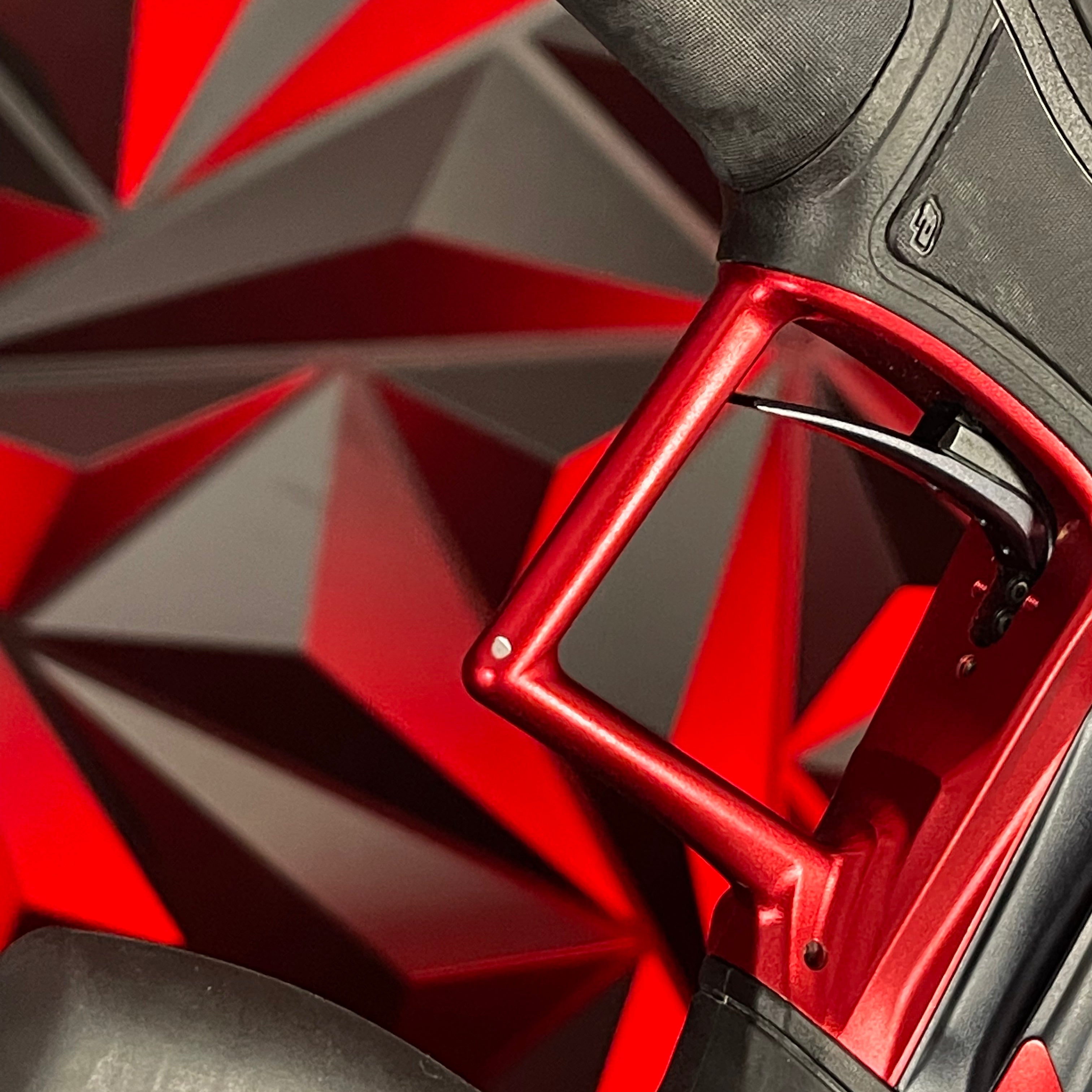 Used Planet Eclipse Geo 4 Paintball Gun - Black/Red w/ Infamous Deuce Trigger