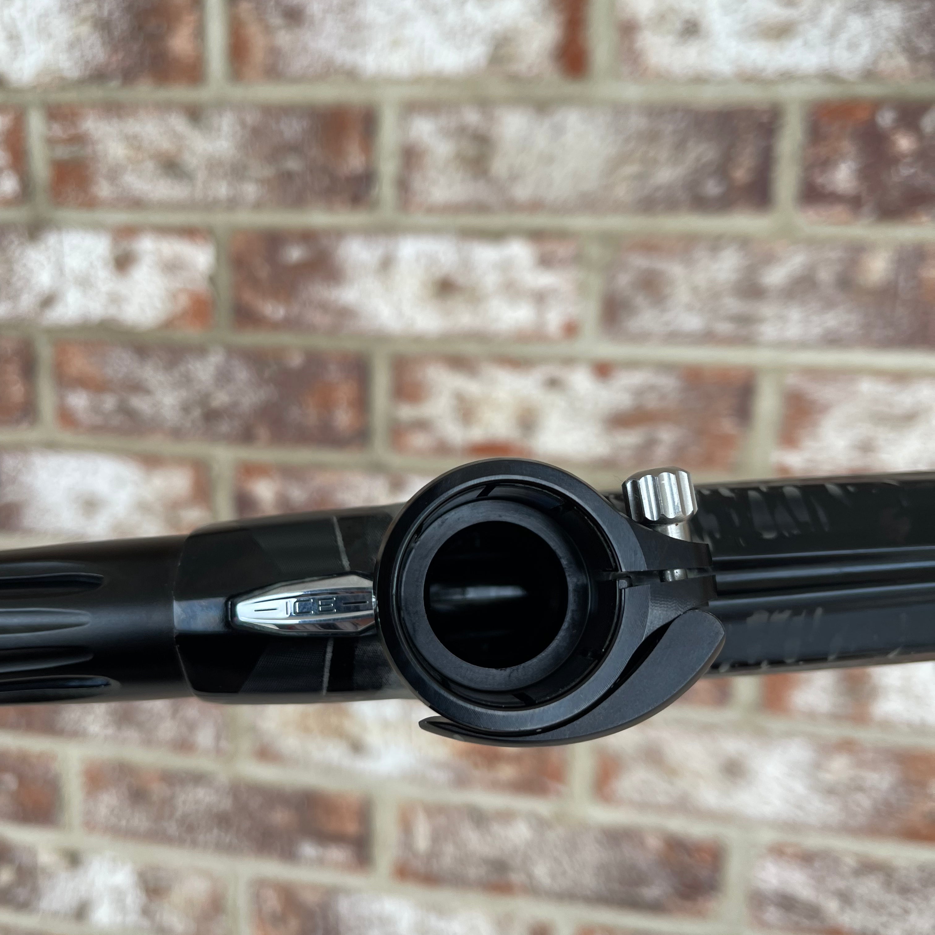 Used DLX Luxe Ice Paintball Gun - Gloss Black/Dust Black w/ CK "Lucille is Thirsty" Laser Engraving