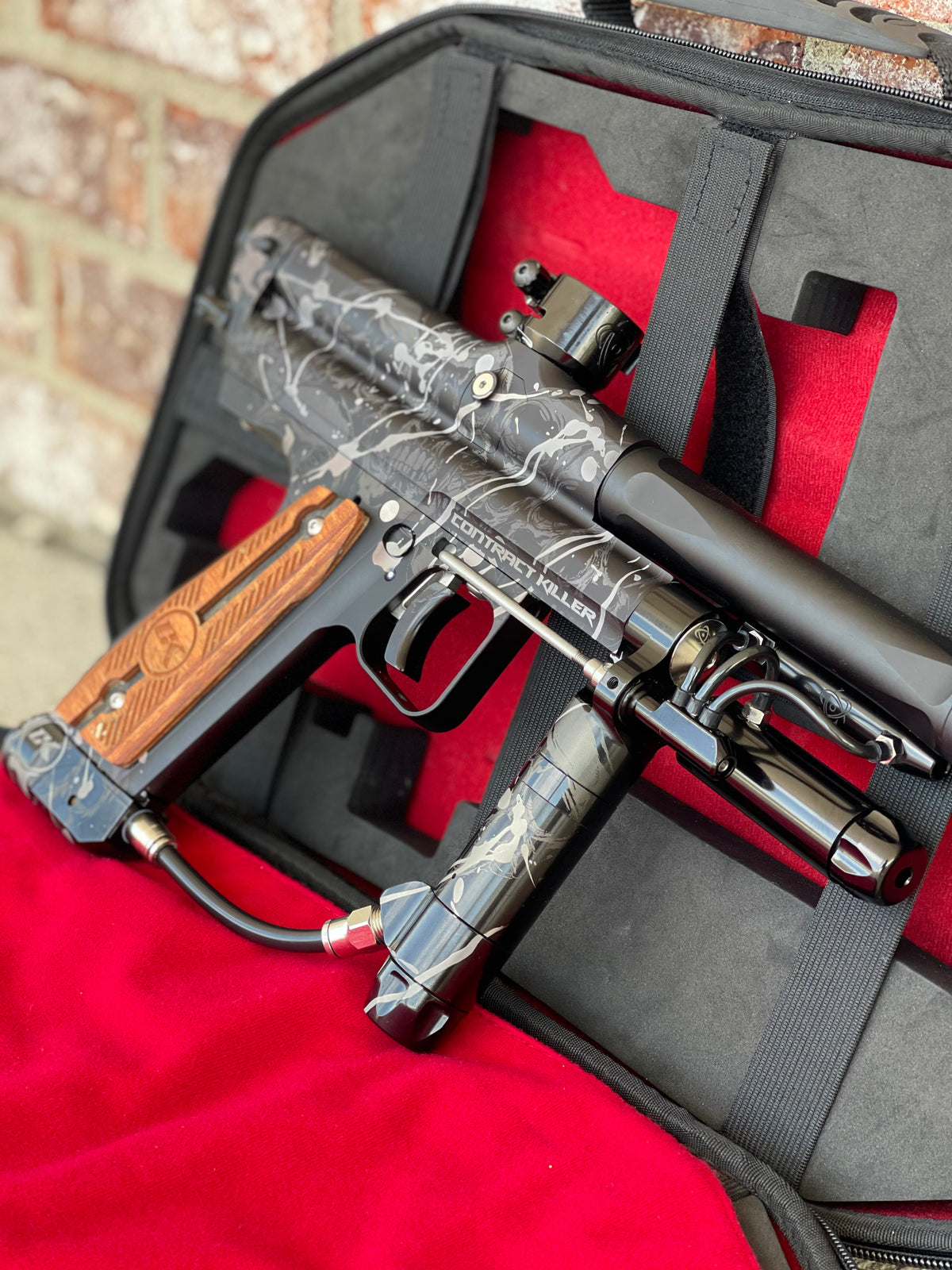 Used CK Inception Autococker Retro Series Paintball Marker - Dripping Skulls