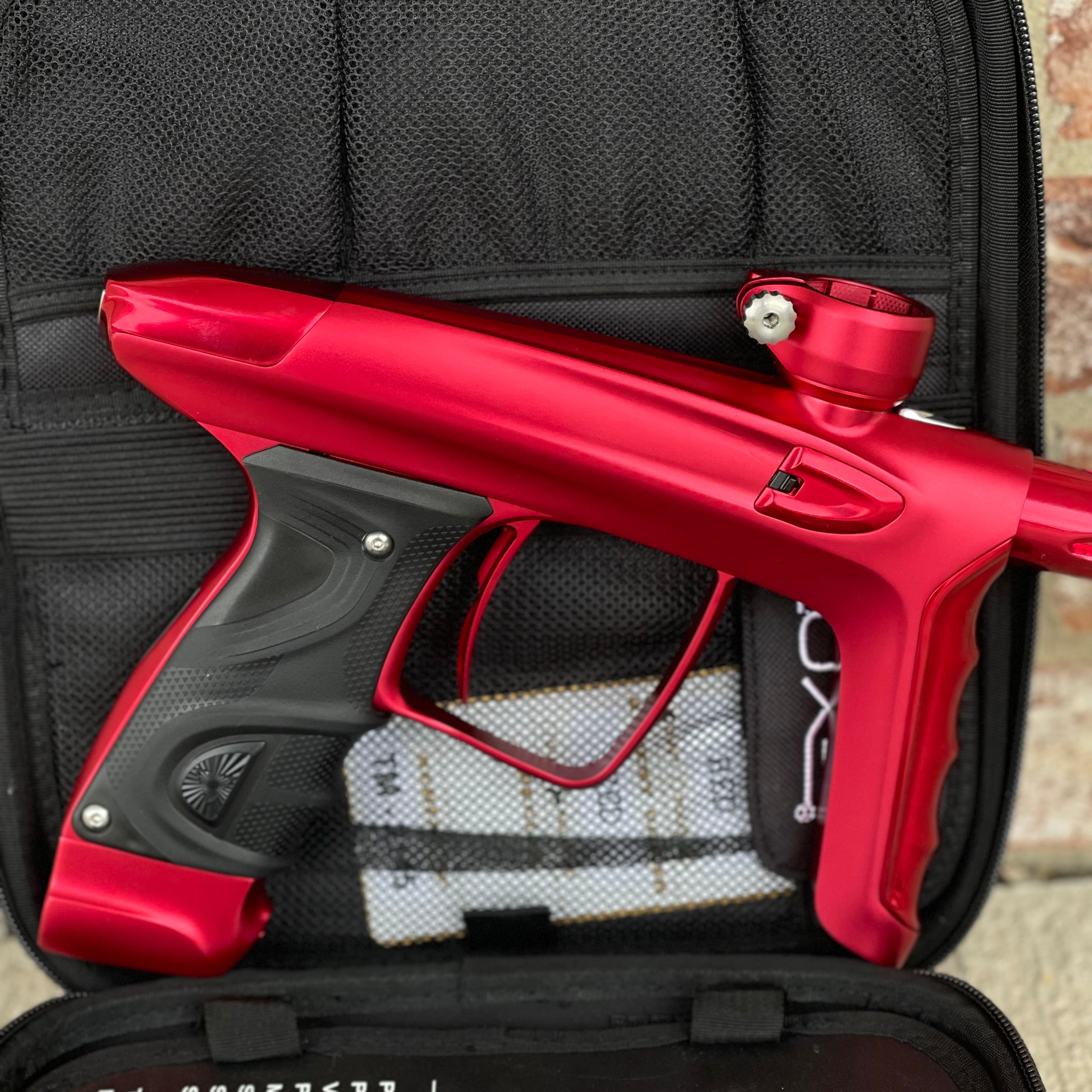 Used DLX Luxe TM40 Paintball Gun - Dust Red / Gloss Red