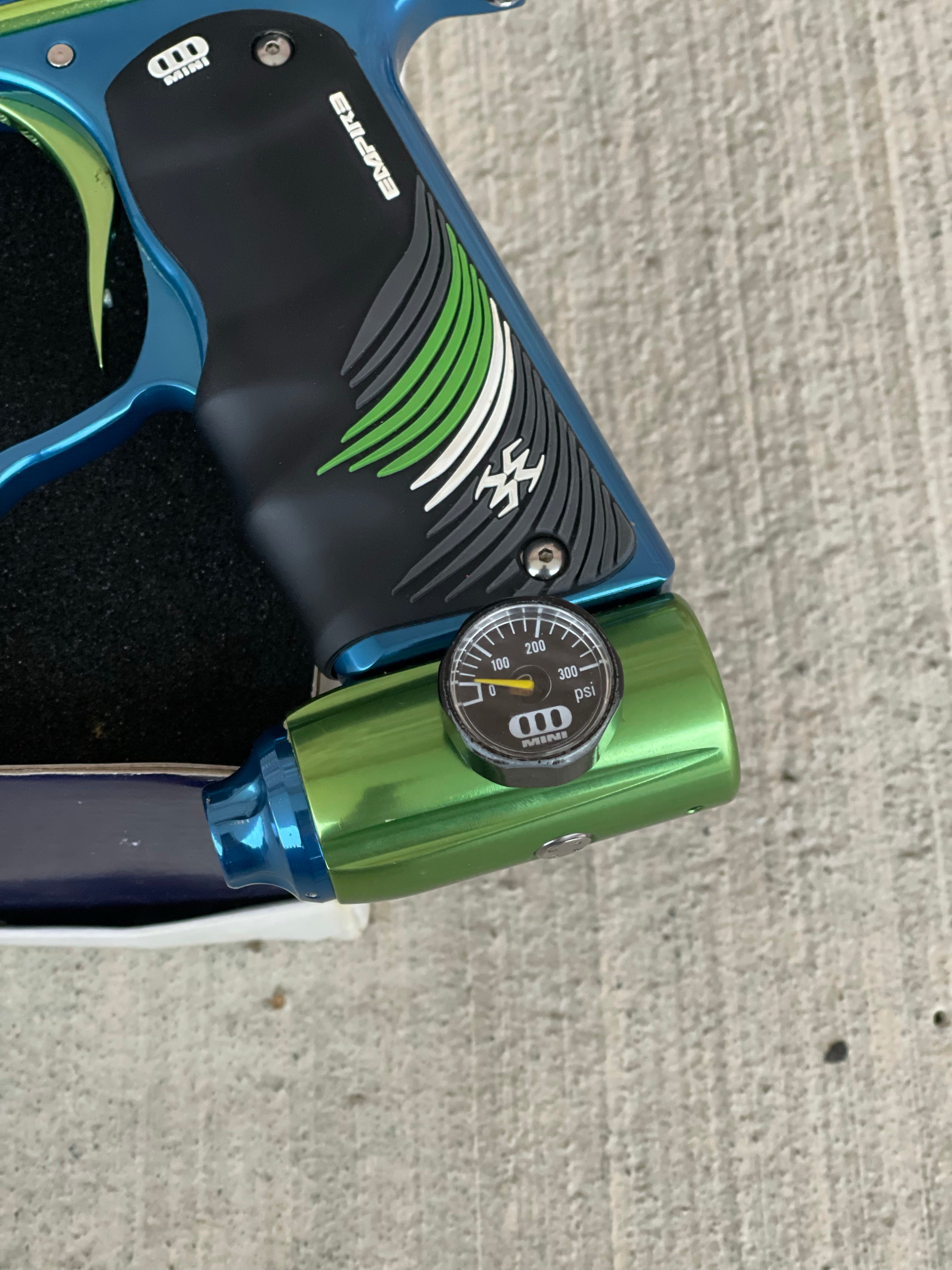Used Invert Mini Paintball Gun- Blue/Green