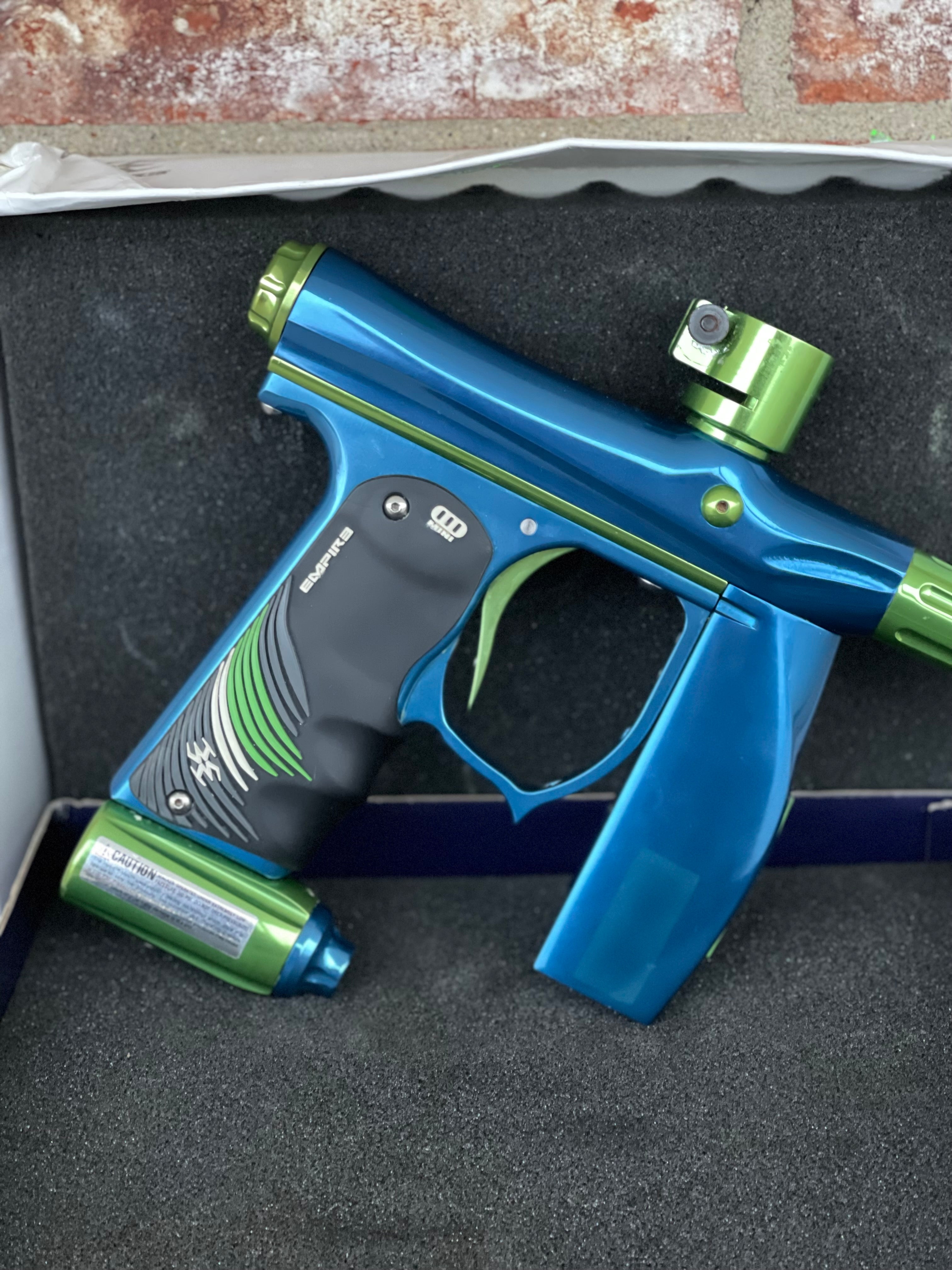 Used Invert Mini Paintball Gun- Blue/Green
