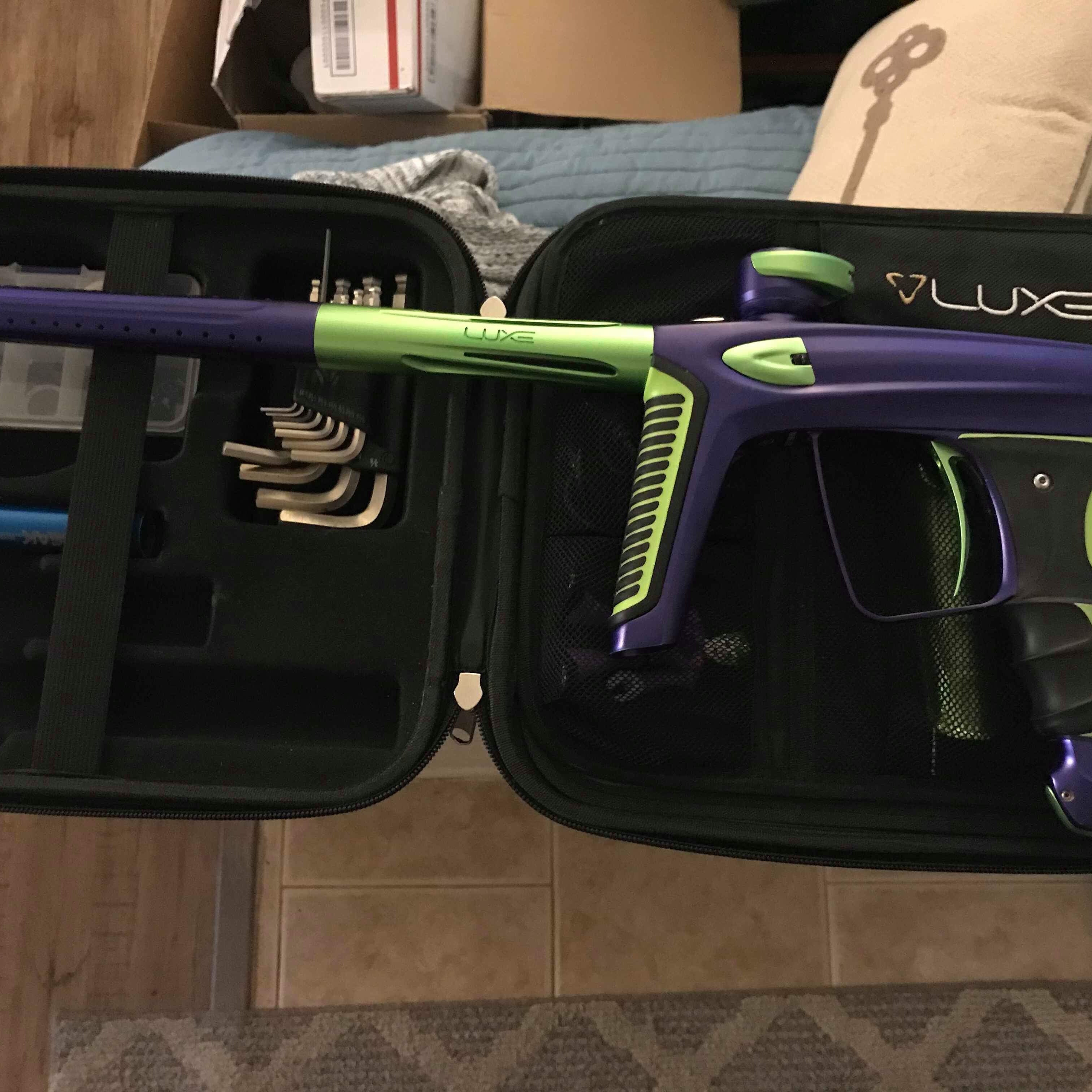 Used Purple/Lime DLX Luxe Ice Paintball Marker