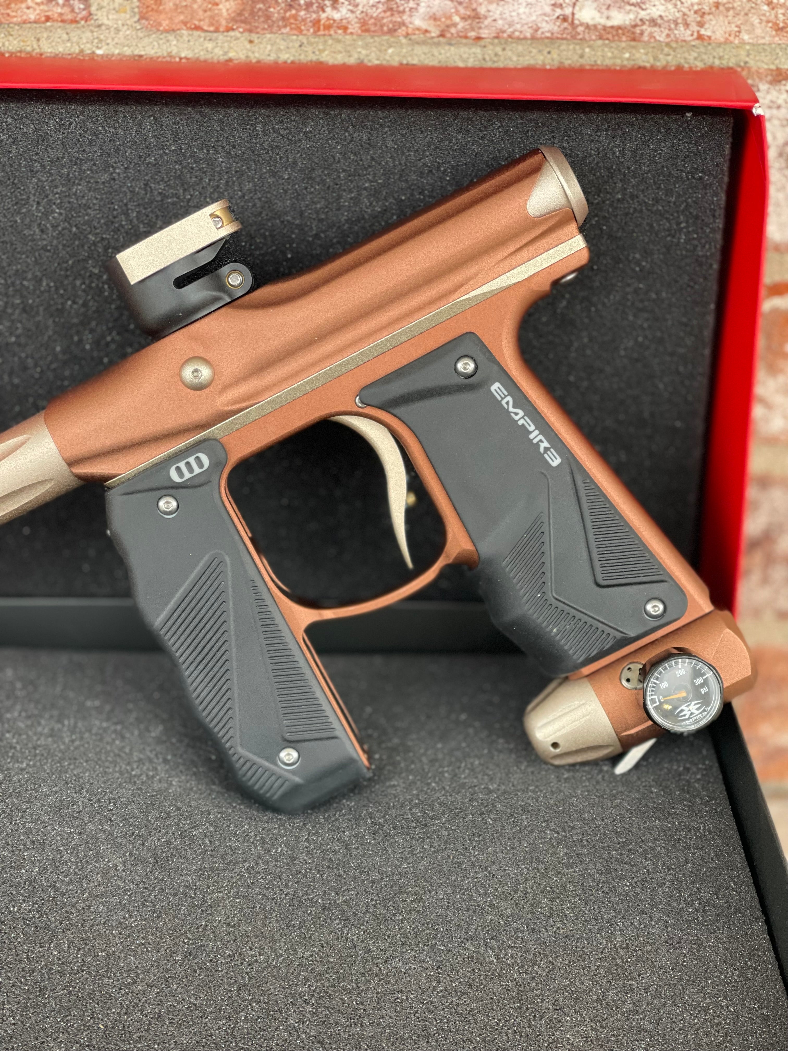 Used Empire Mini GS Paintball Gun- Bronze/Tan