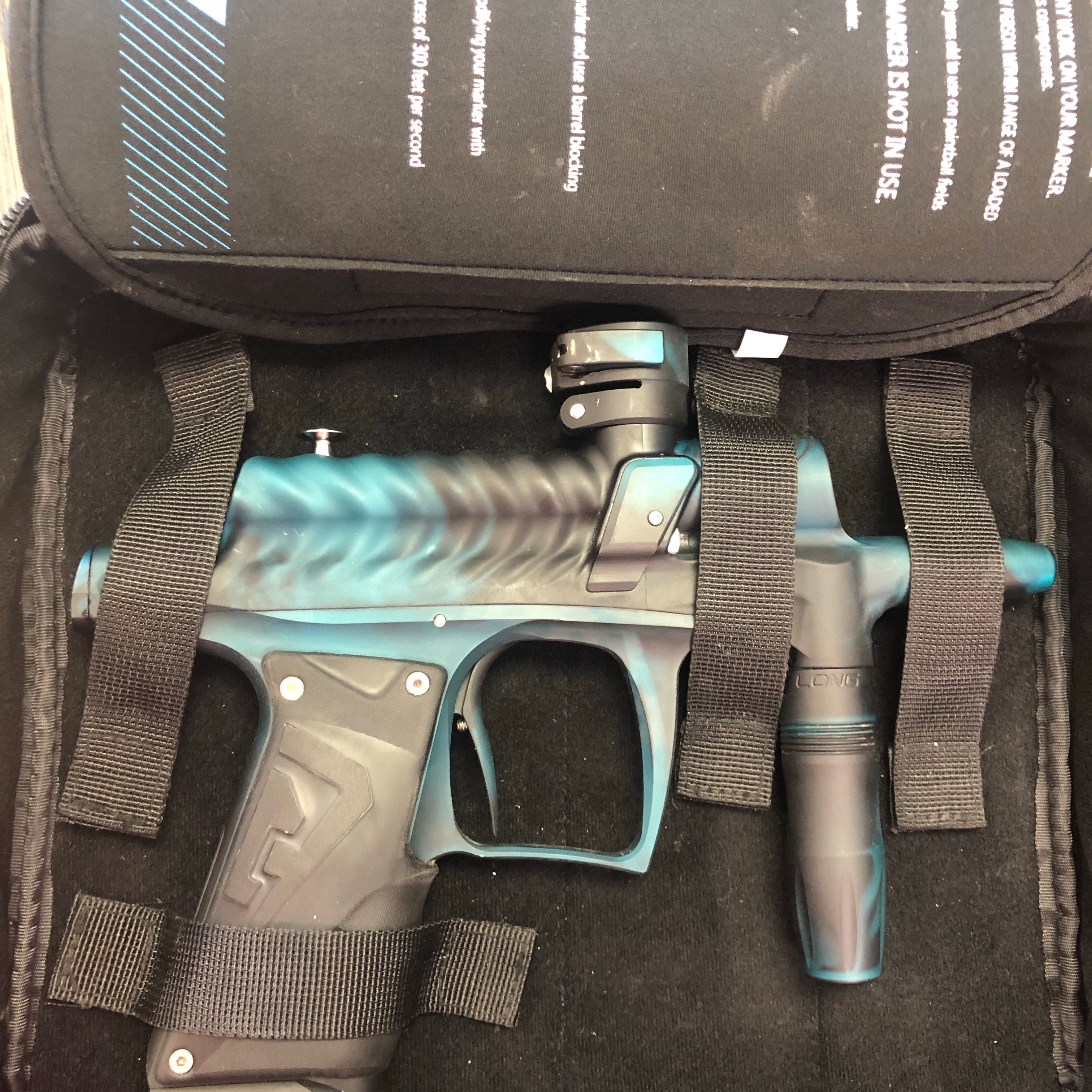 Used Bob Long g6r Ripper Paintball Gun - Teal/Black